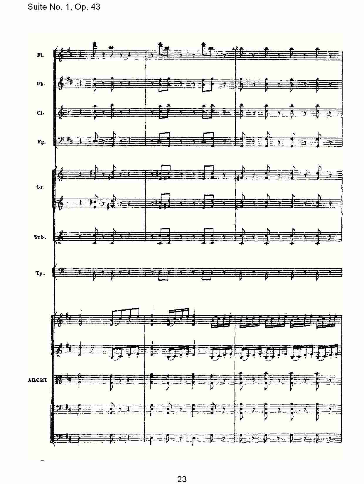 Suite No.1, Op.43   第一套曲,Op.43第六乐章（五）总谱（图3）