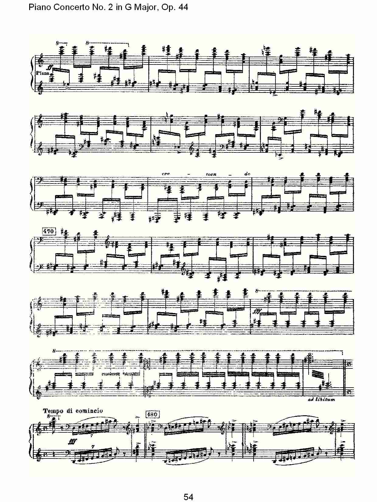 G大调第二钢琴协奏曲, Op.44第一乐章（十一）总谱（图4）
