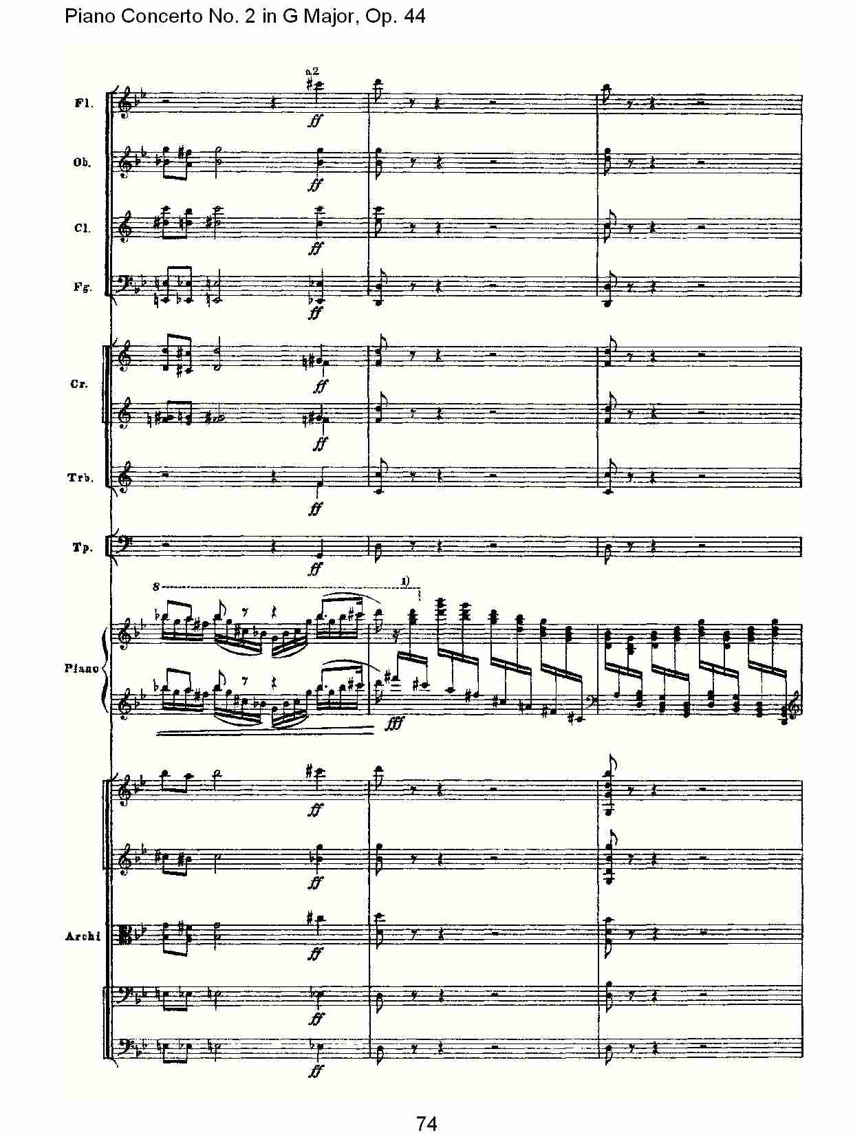 G大调第二钢琴协奏曲, Op.44第一乐章（十五）总谱（图4）