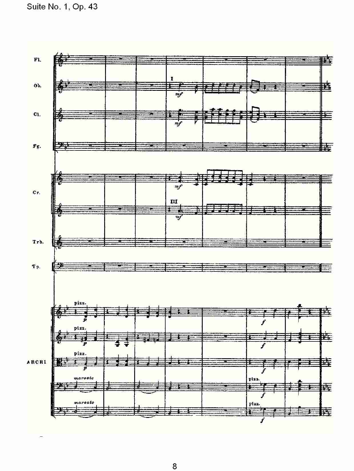 Suite No.1, Op.43   第一套曲,Op.43第二乐章（二）总谱（图3）