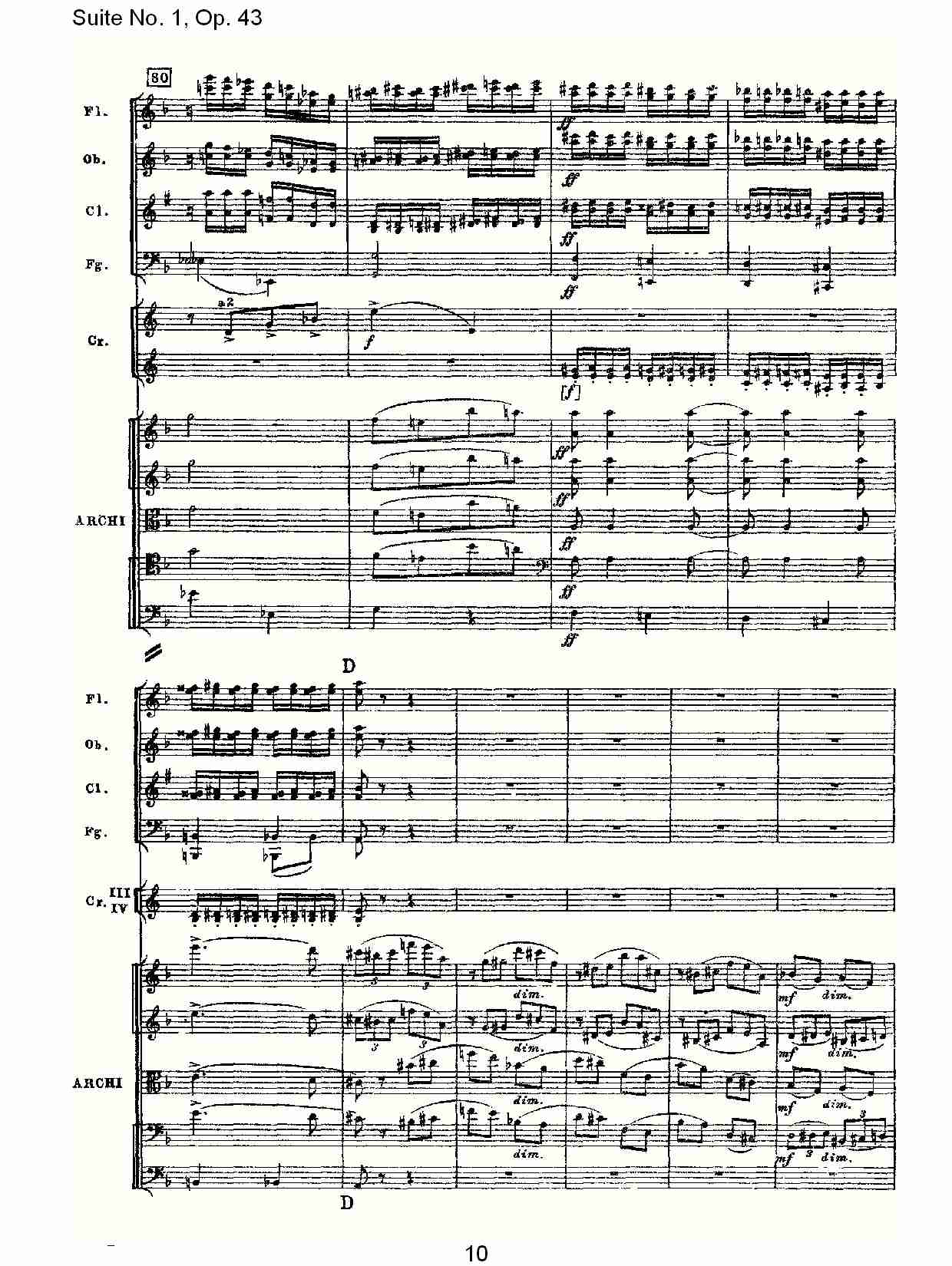 Suite No.1, Op.43   第一套曲,Op.43第三乐章（二）总谱（图5）