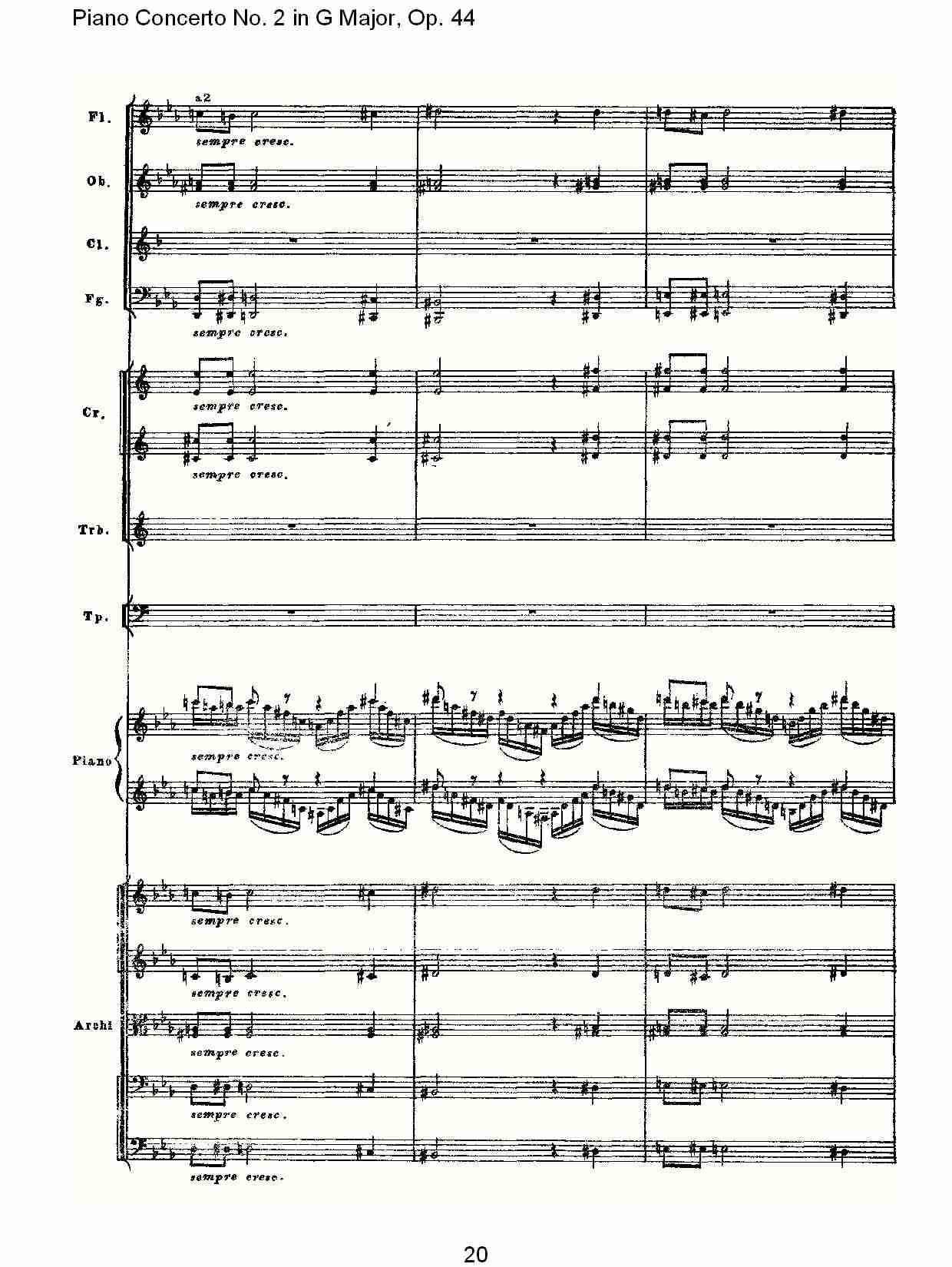 G大调第二钢琴协奏曲, Op.44第一乐章（四）总谱（图5）