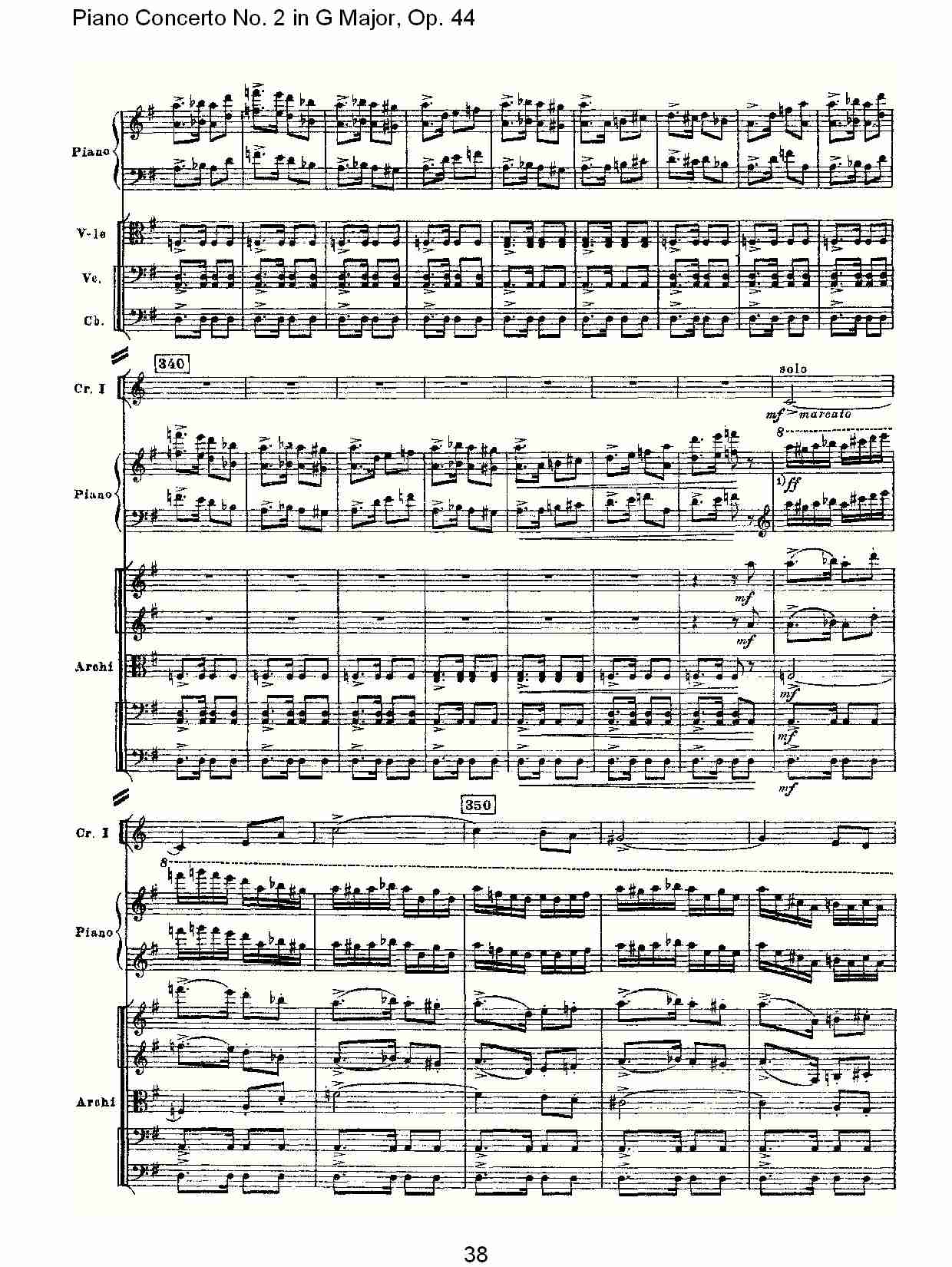 G大调第二钢琴协奏曲, Op.44第三乐章（八）总谱（图3）