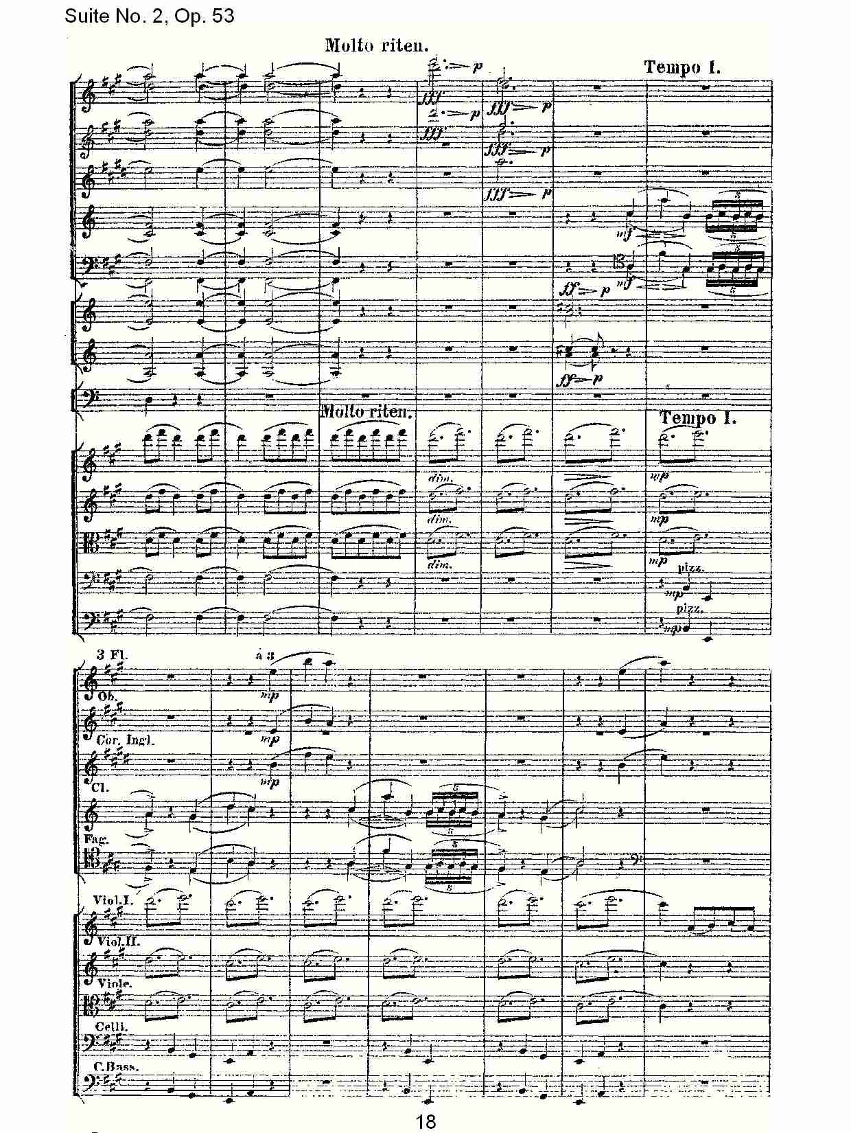 Suite No. 2, Op.53  第二套曲,Op.53第二乐章（四）总谱（图3）