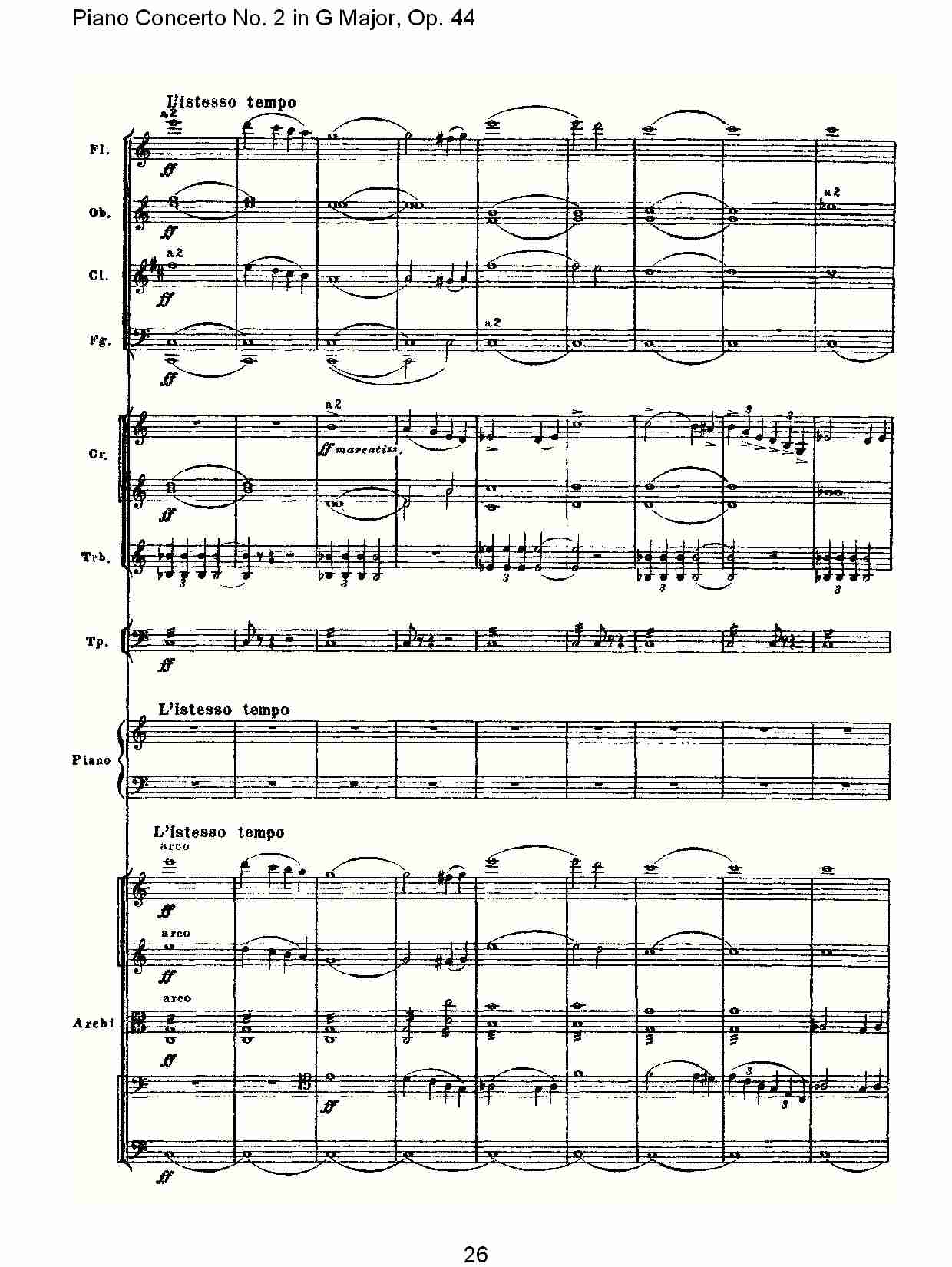 G大调第二钢琴协奏曲, Op.44第一乐章（六）总谱（图3）
