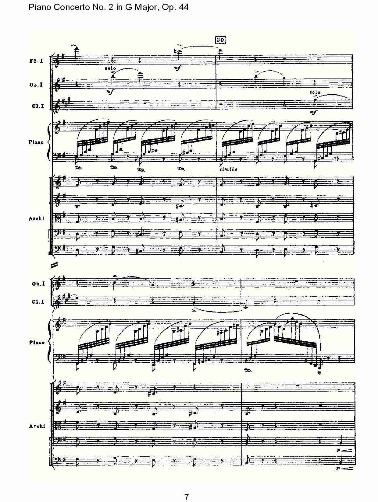 G大调第二钢琴协奏曲, Op.44第一乐章（二）总谱（图2）