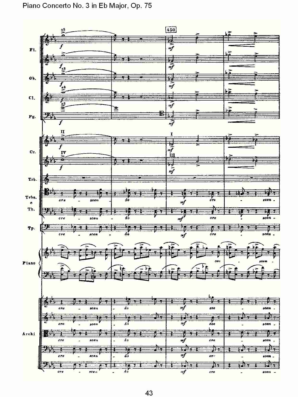 Eb大调第三钢琴协奏曲, Op.75第二部（九）总谱（图3）