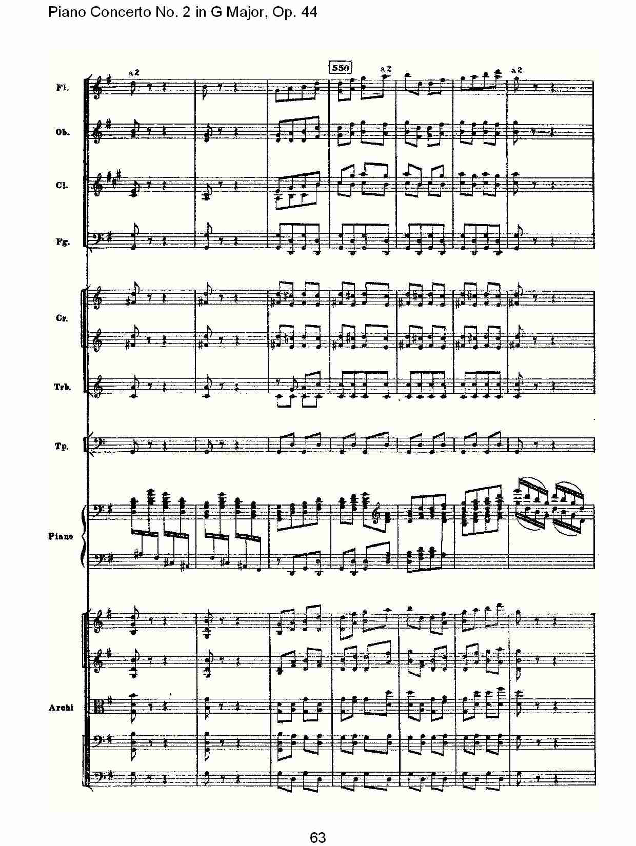 G大调第二钢琴协奏曲, Op.44第三乐章（十三）总谱（图3）