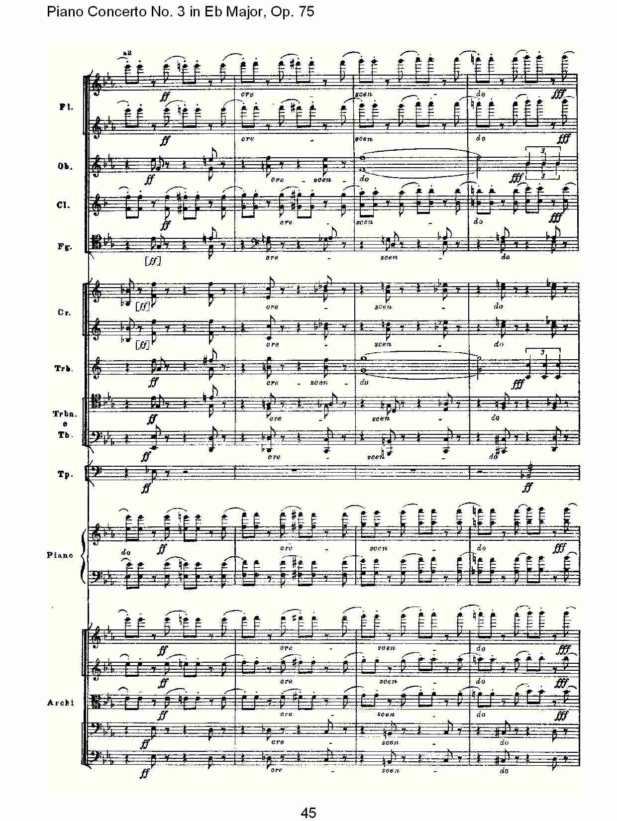 Eb大调第三钢琴协奏曲, Op.75第二部（九）总谱（图5）