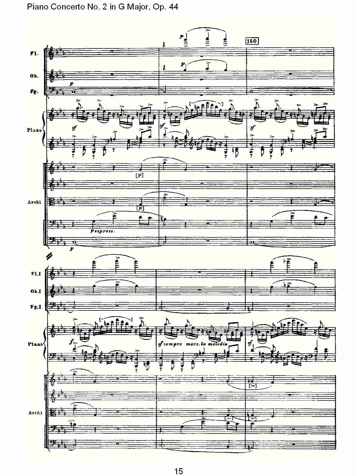 G大调第二钢琴协奏曲, Op.44第一乐章（三）总谱（图5）