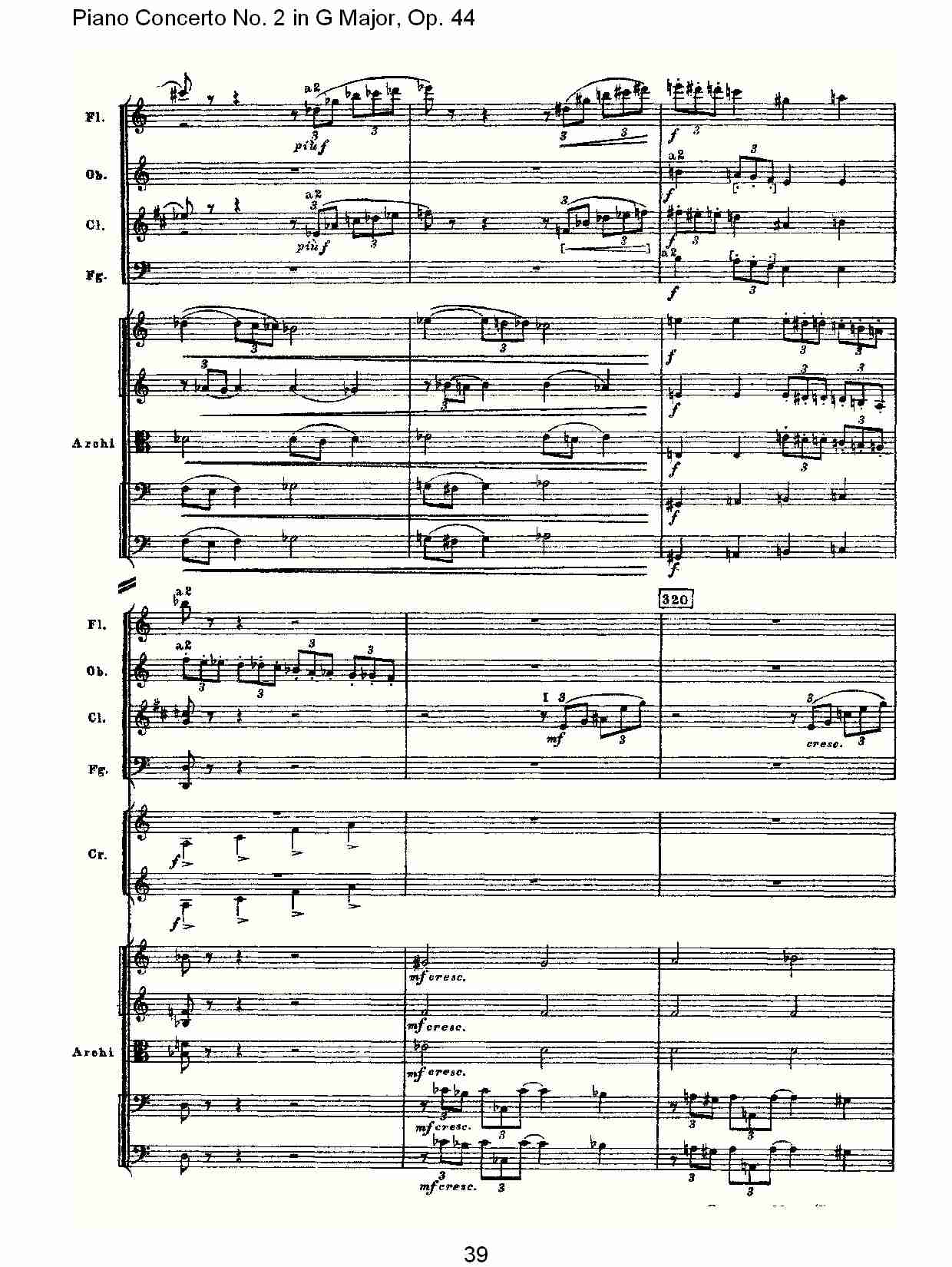 G大调第二钢琴协奏曲, Op.44第一乐章（八）总谱（图4）