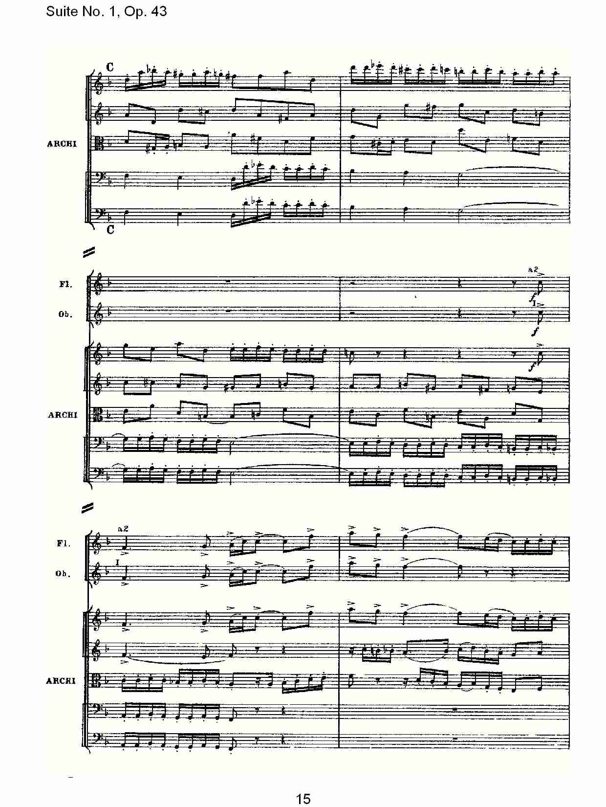 Suite No.1, Op.43   第一套曲,Op.43第一乐章（三）总谱（图5）