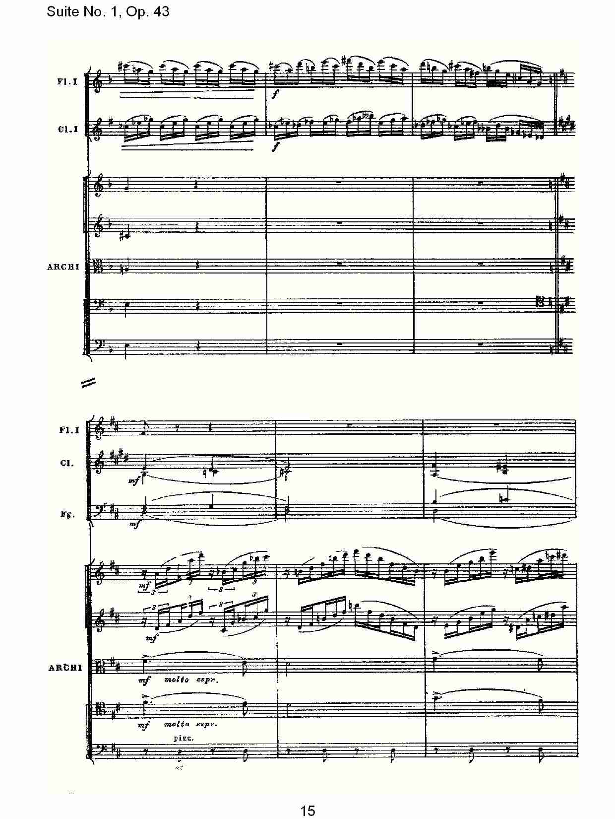 Suite No.1, Op.43   第一套曲,Op.43第三乐章（三）总谱（图5）