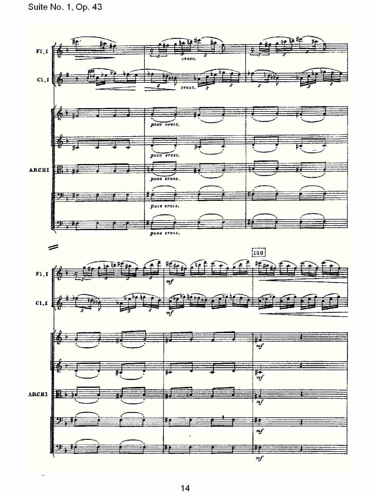 Suite No.1, Op.43   第一套曲,Op.43第三乐章（三）总谱（图4）