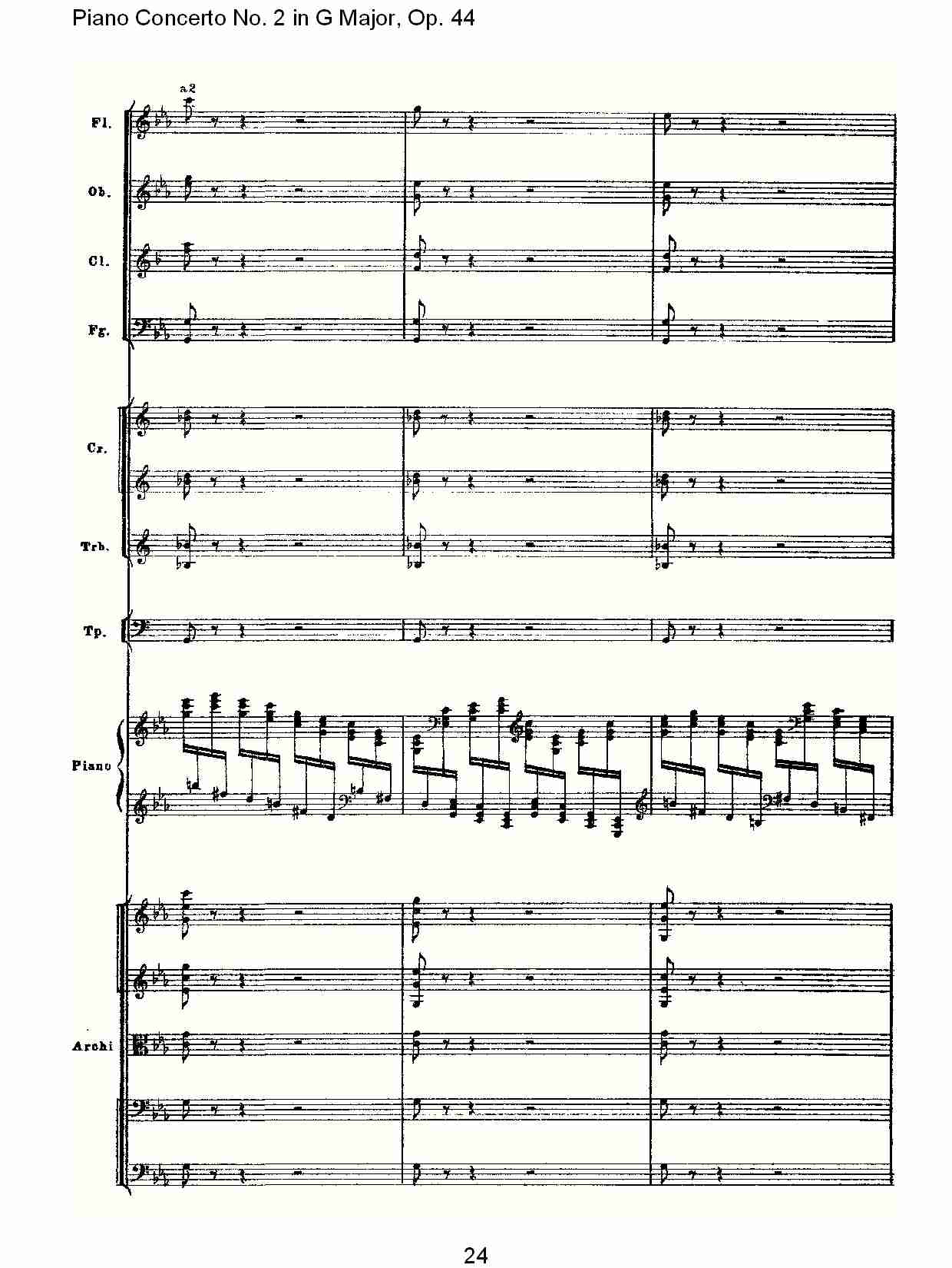 G大调第二钢琴协奏曲, Op.44第一乐章（五）总谱（图4）