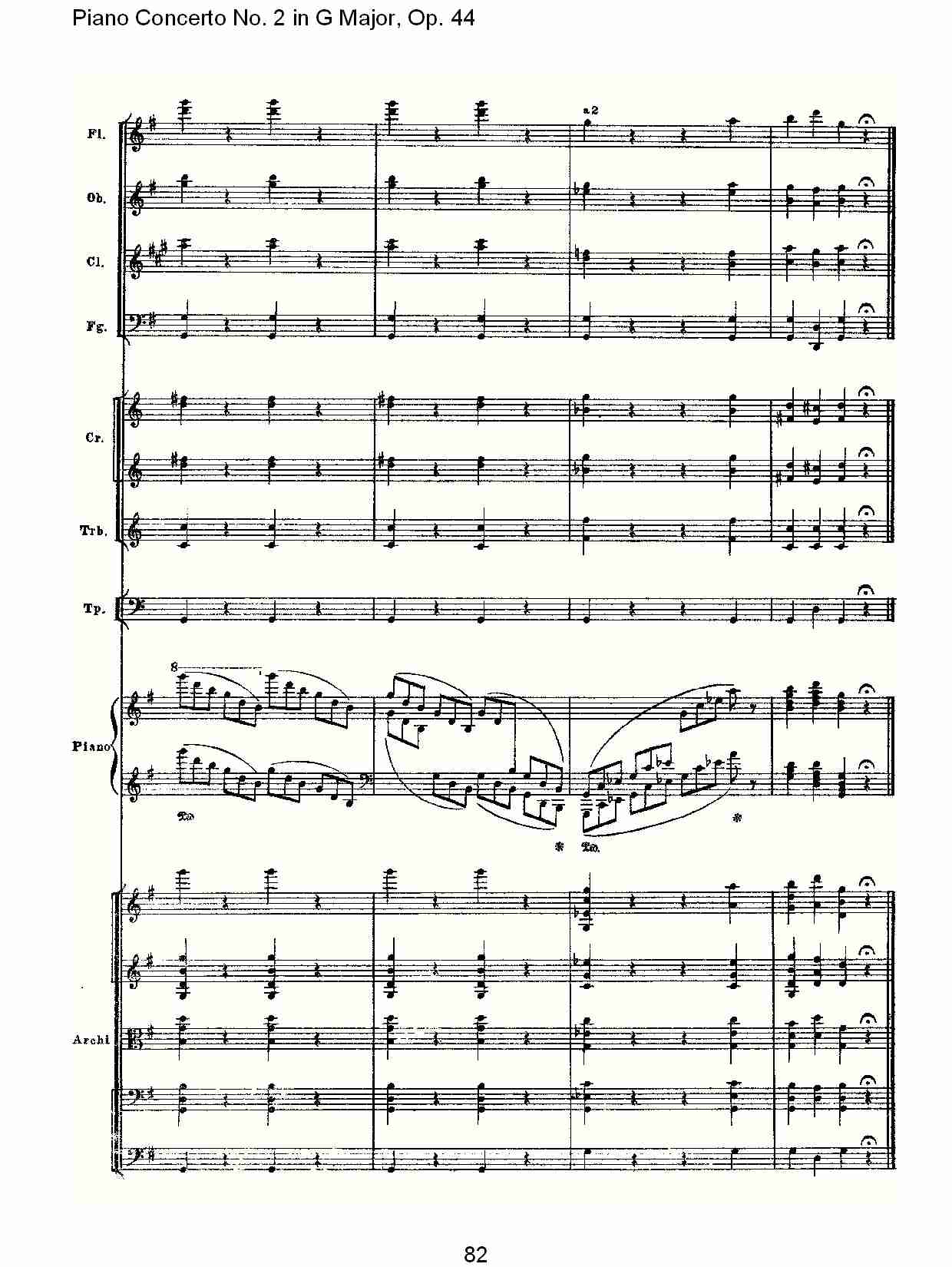 G大调第二钢琴协奏曲, Op.44第一乐章（十七）总谱（图2）