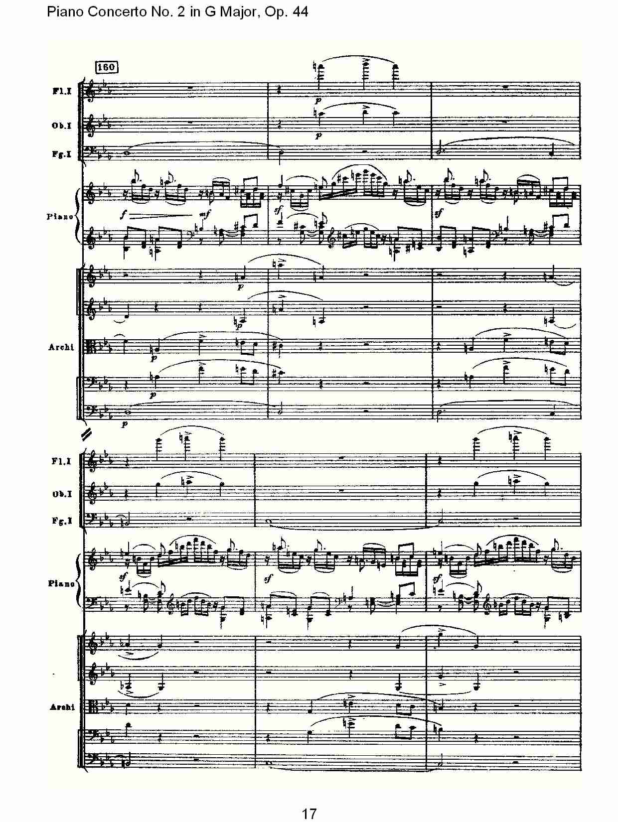 G大调第二钢琴协奏曲, Op.44第一乐章（四）总谱（图2）