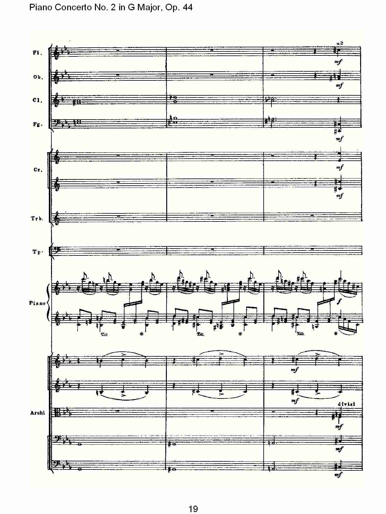 G大调第二钢琴协奏曲, Op.44第一乐章（四）总谱（图4）