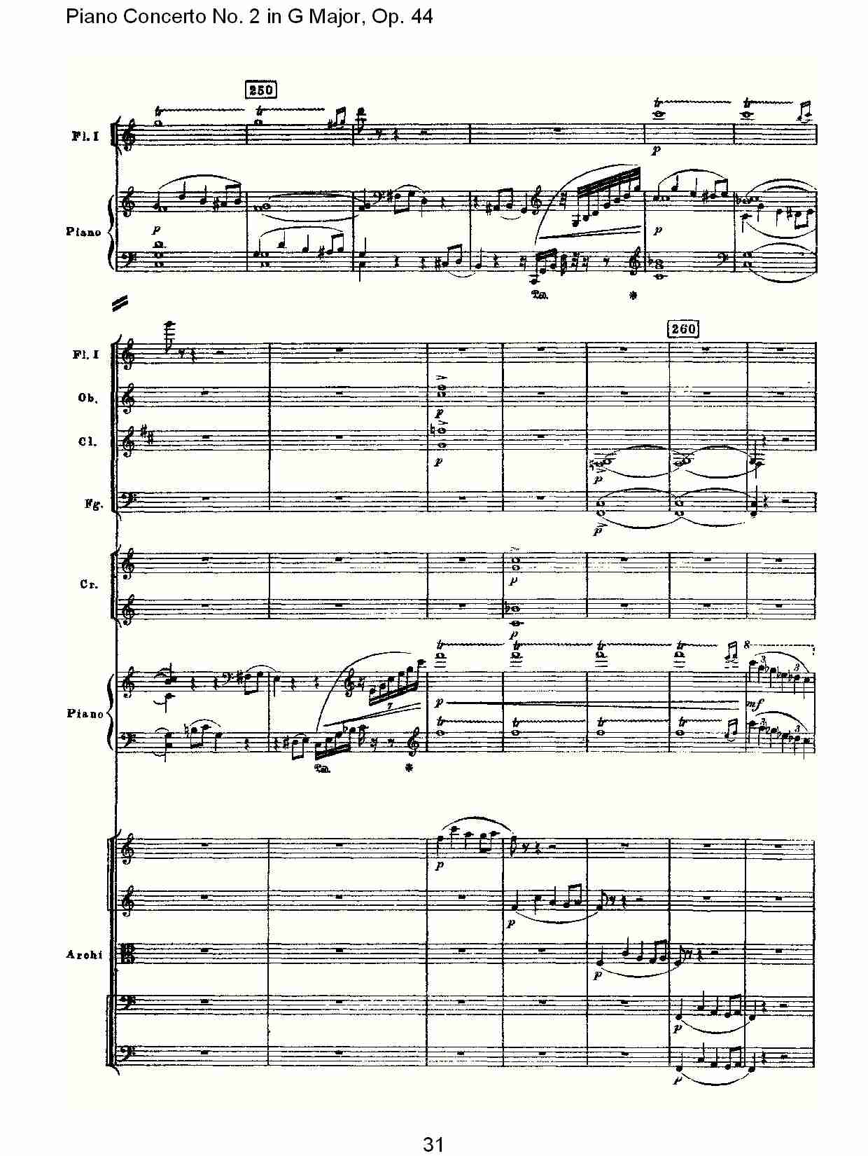G大调第二钢琴协奏曲, Op.44第一乐章（七）总谱（图4）