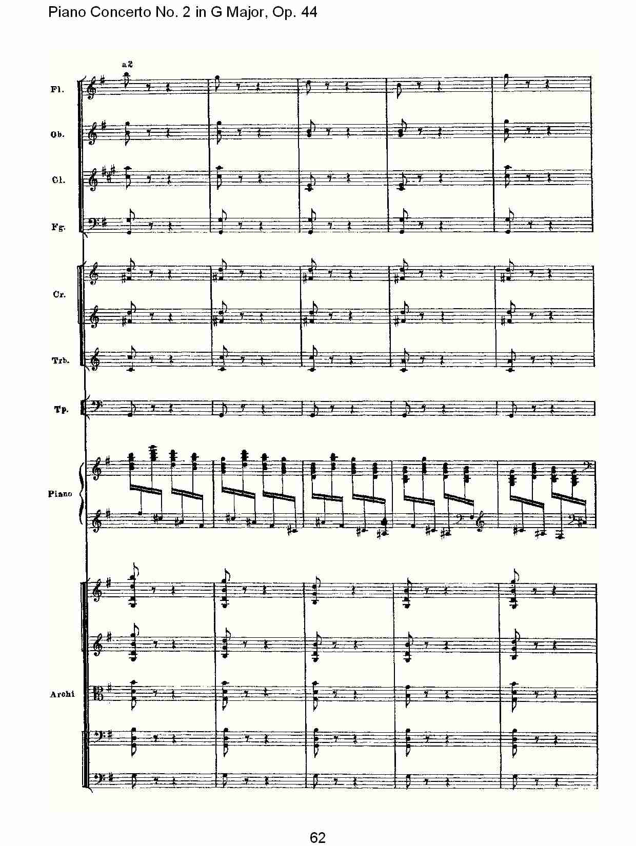 G大调第二钢琴协奏曲, Op.44第三乐章（十三）总谱（图2）