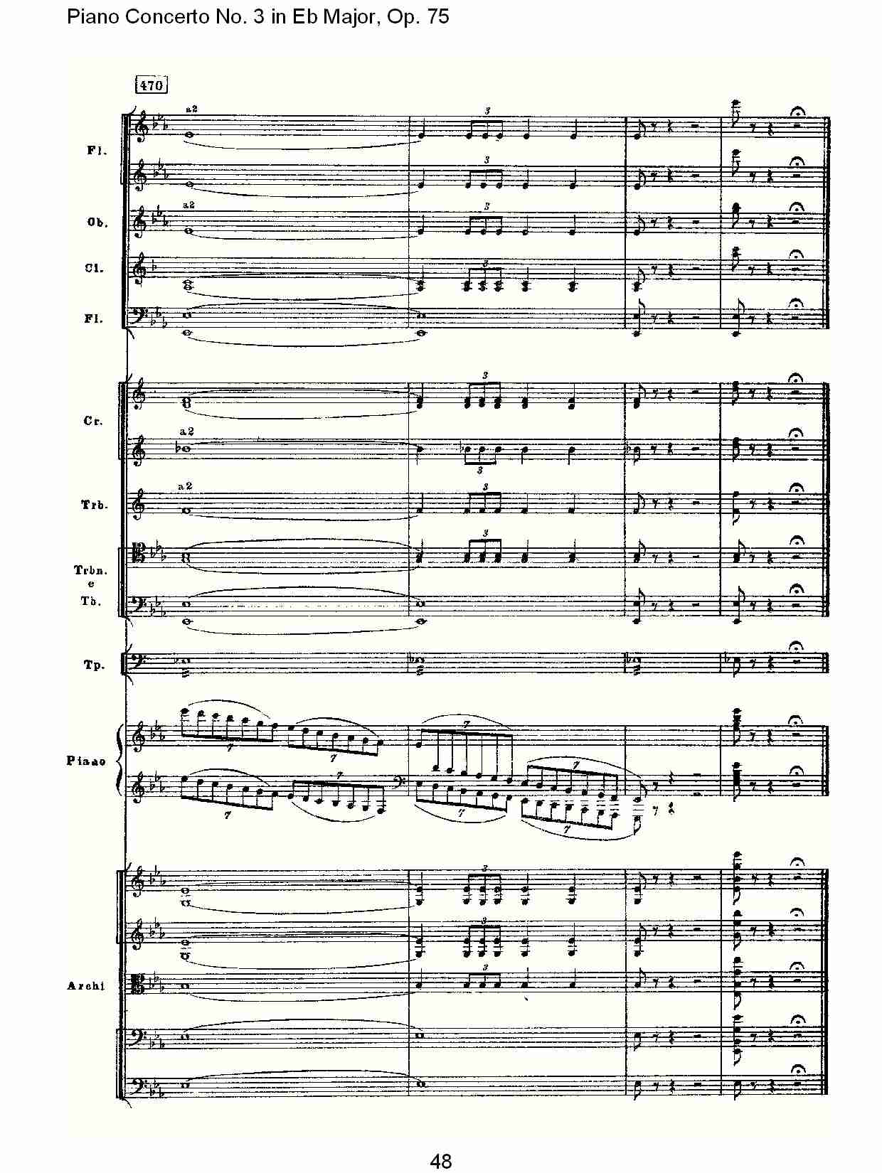 Eb大调第三钢琴协奏曲, Op.75第二部（十）总谱（图3）