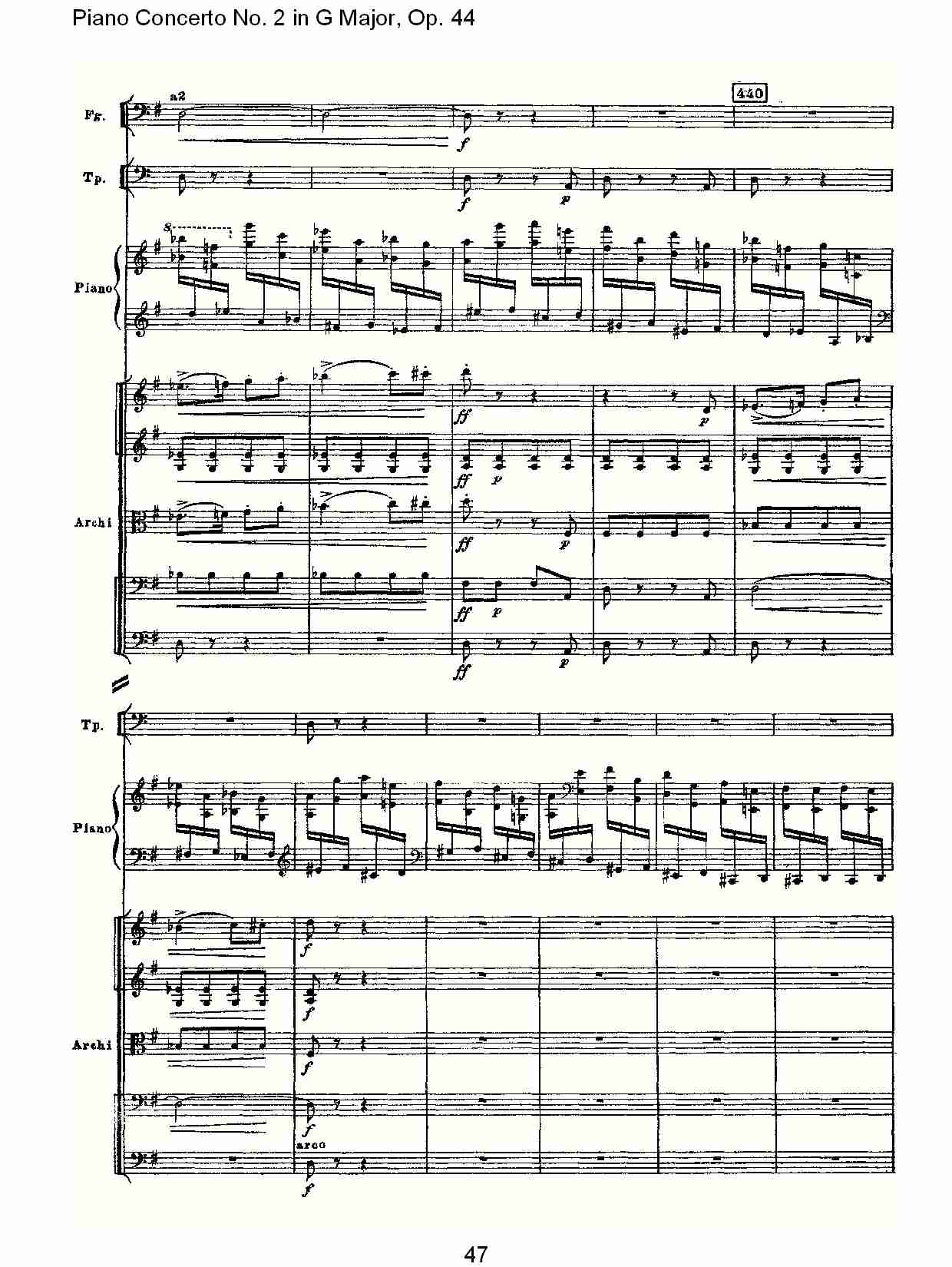 G大调第二钢琴协奏曲, Op.44第三乐章（十）总谱（图2）