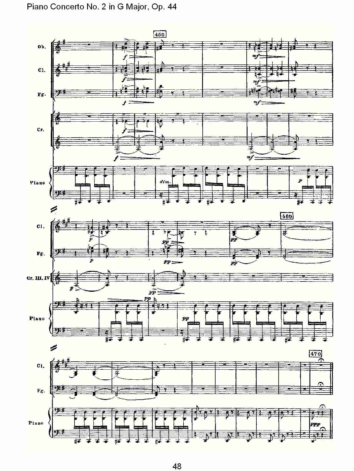 G大调第二钢琴协奏曲, Op.44第三乐章（十）总谱（图3）