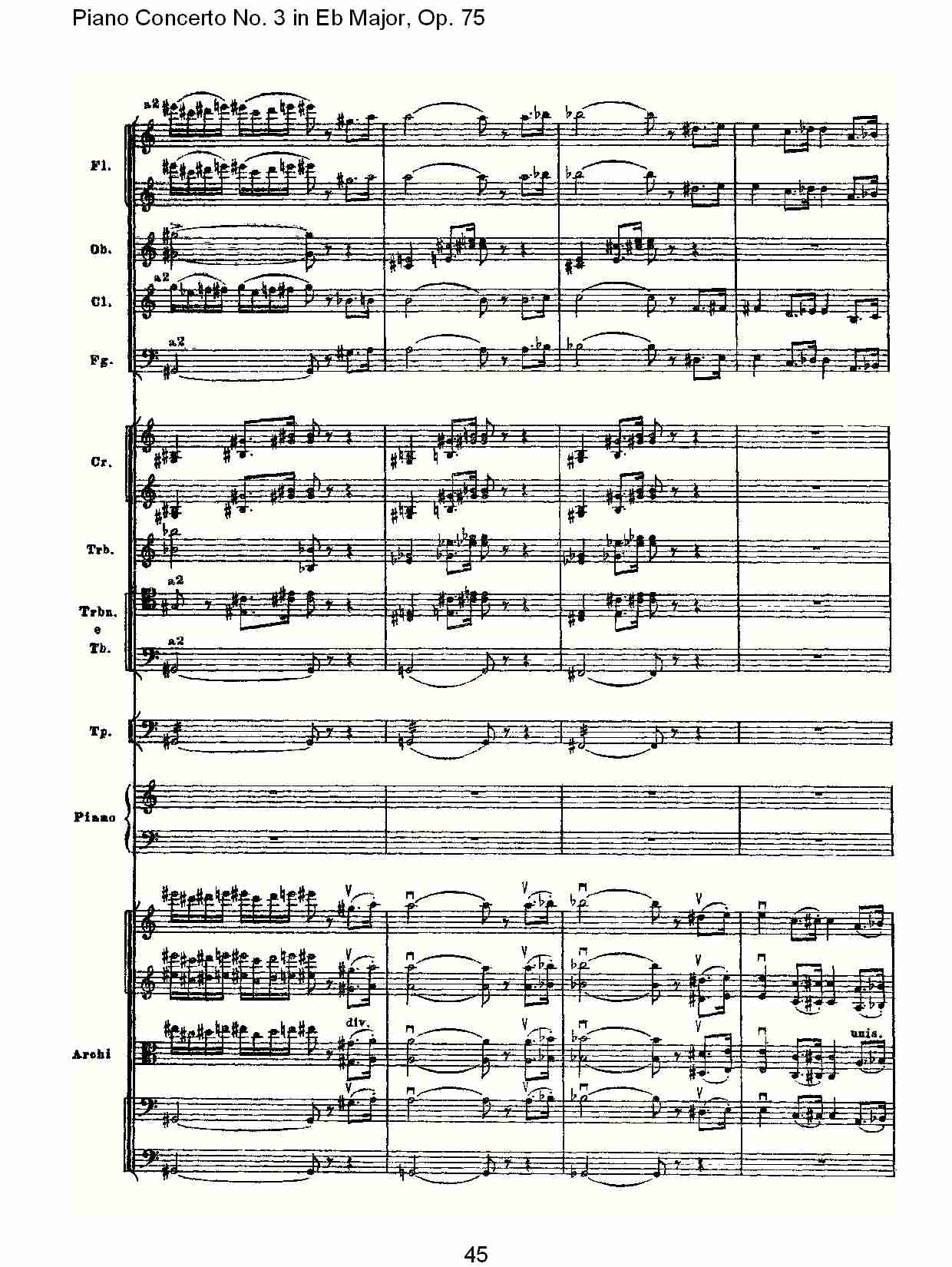 Eb大调第三钢琴协奏曲, Op.75第一部（九）总谱（图5）