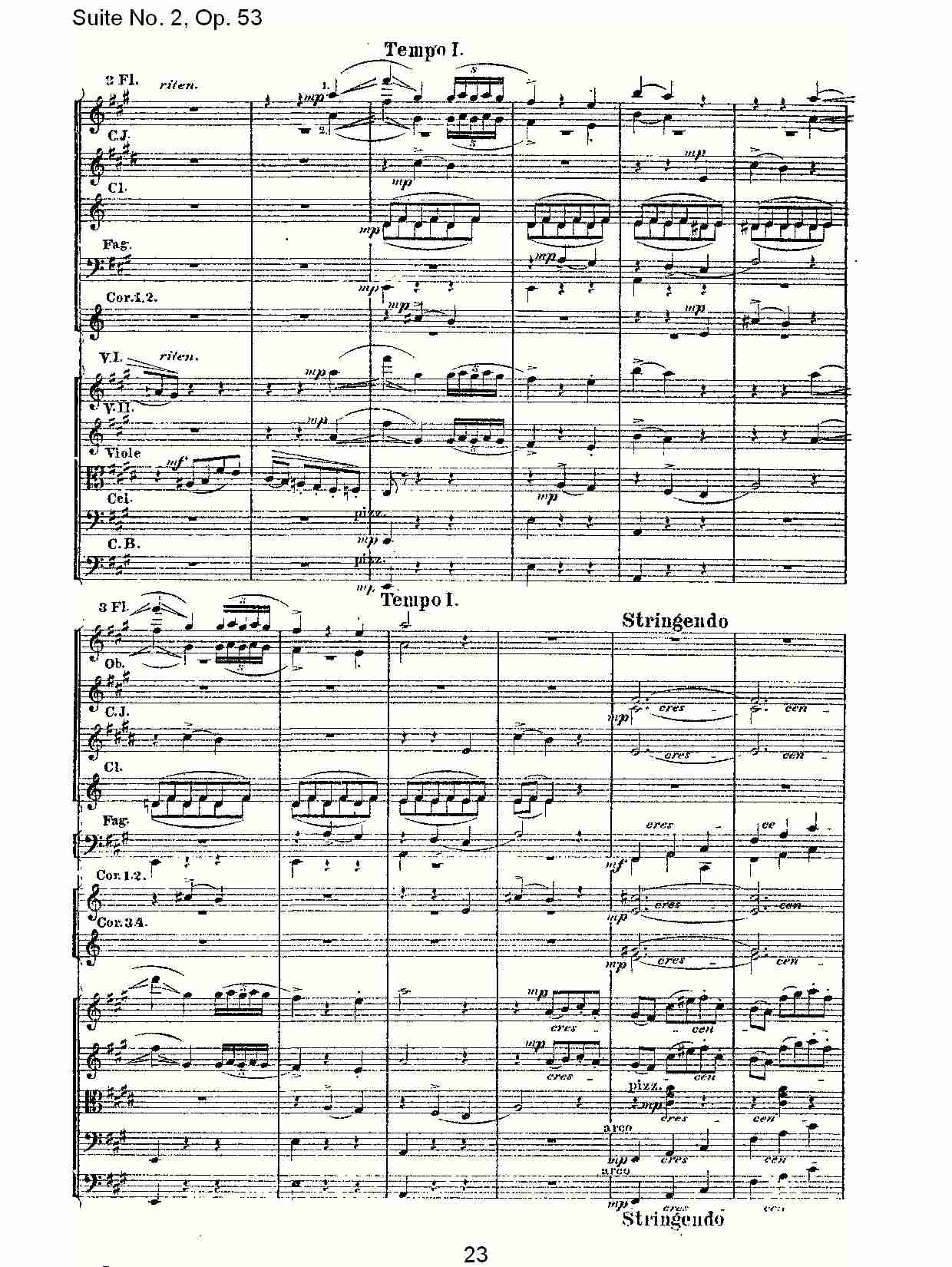 Suite No. 2, Op.53  第二套曲,Op.53第二乐章（五）总谱（图3）
