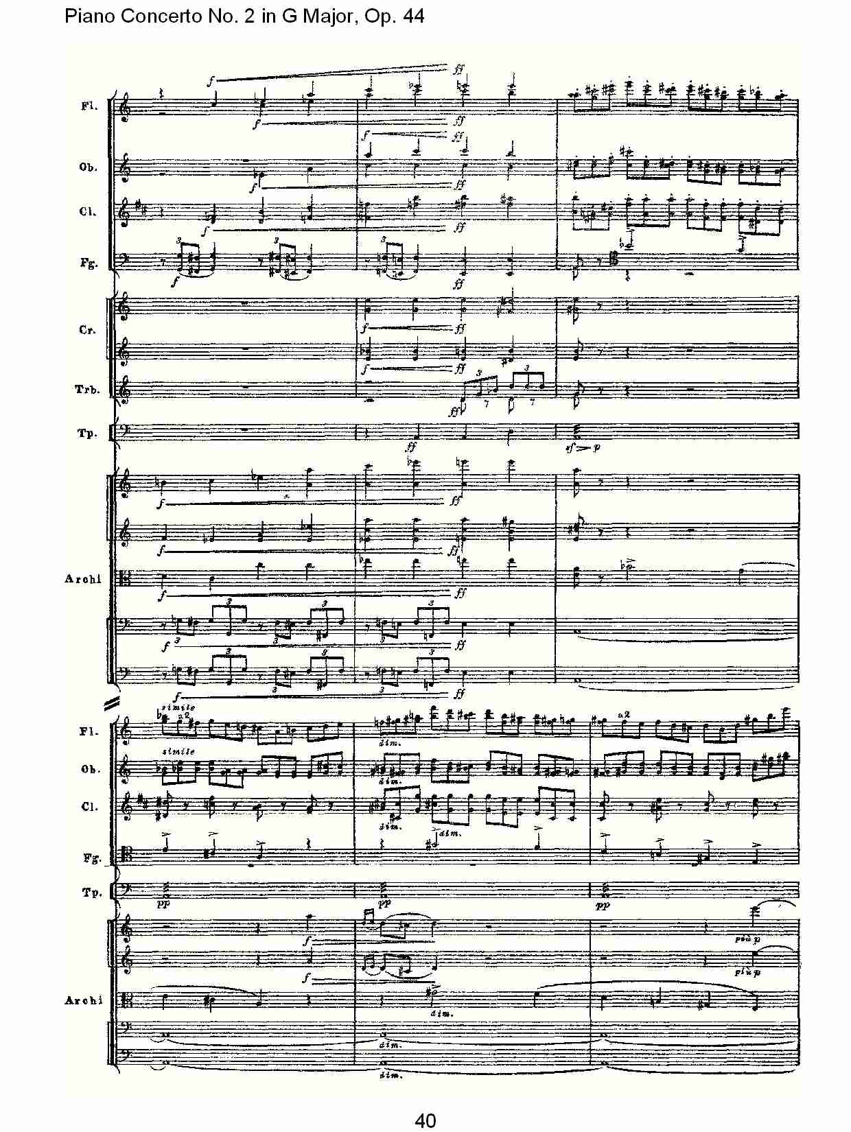 G大调第二钢琴协奏曲, Op.44第一乐章（八）总谱（图5）