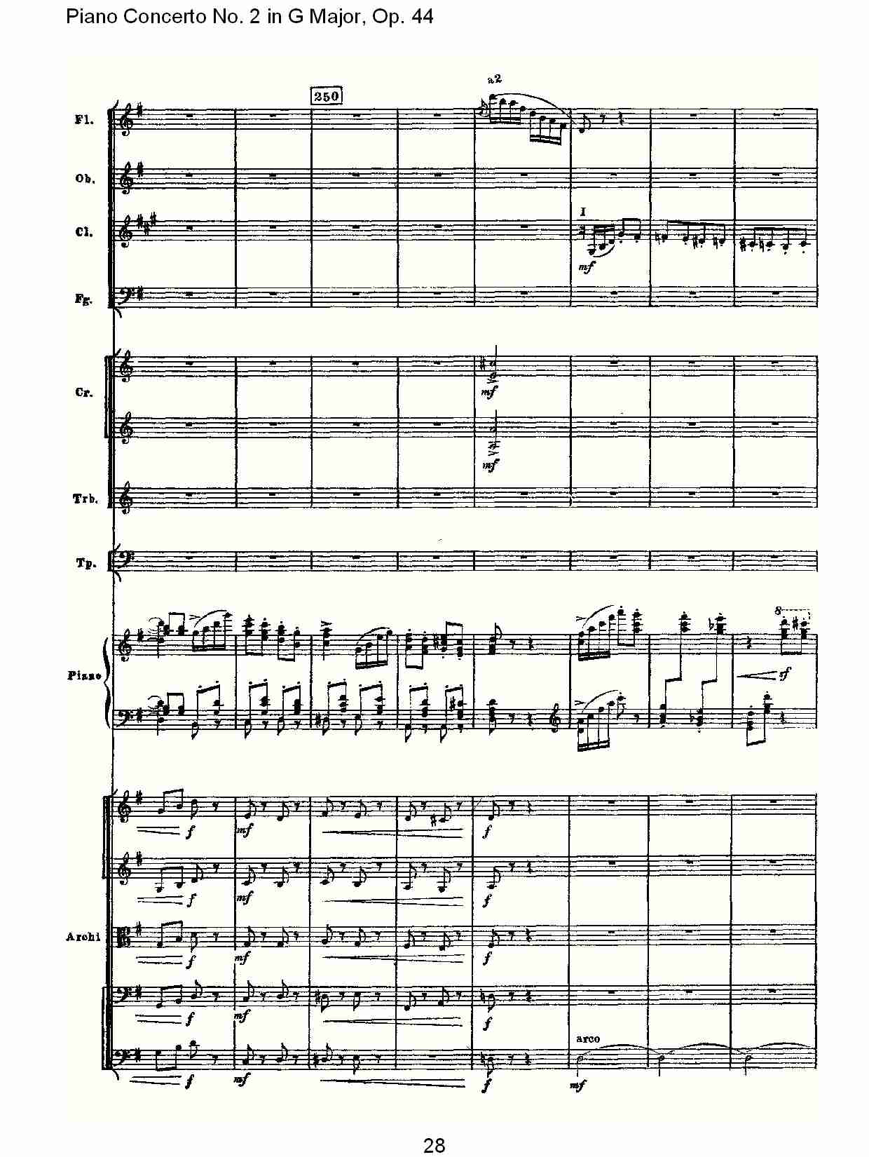 G大调第二钢琴协奏曲, Op.44第三乐章（六）总谱（图3）