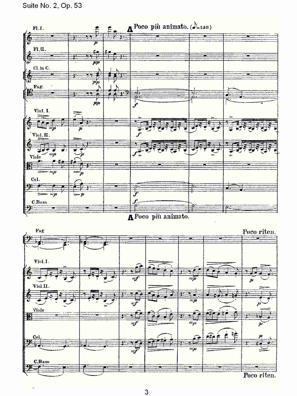 Suite No. 2, Op.53  第二套曲,Op.53第一乐章（一）总谱（图3）