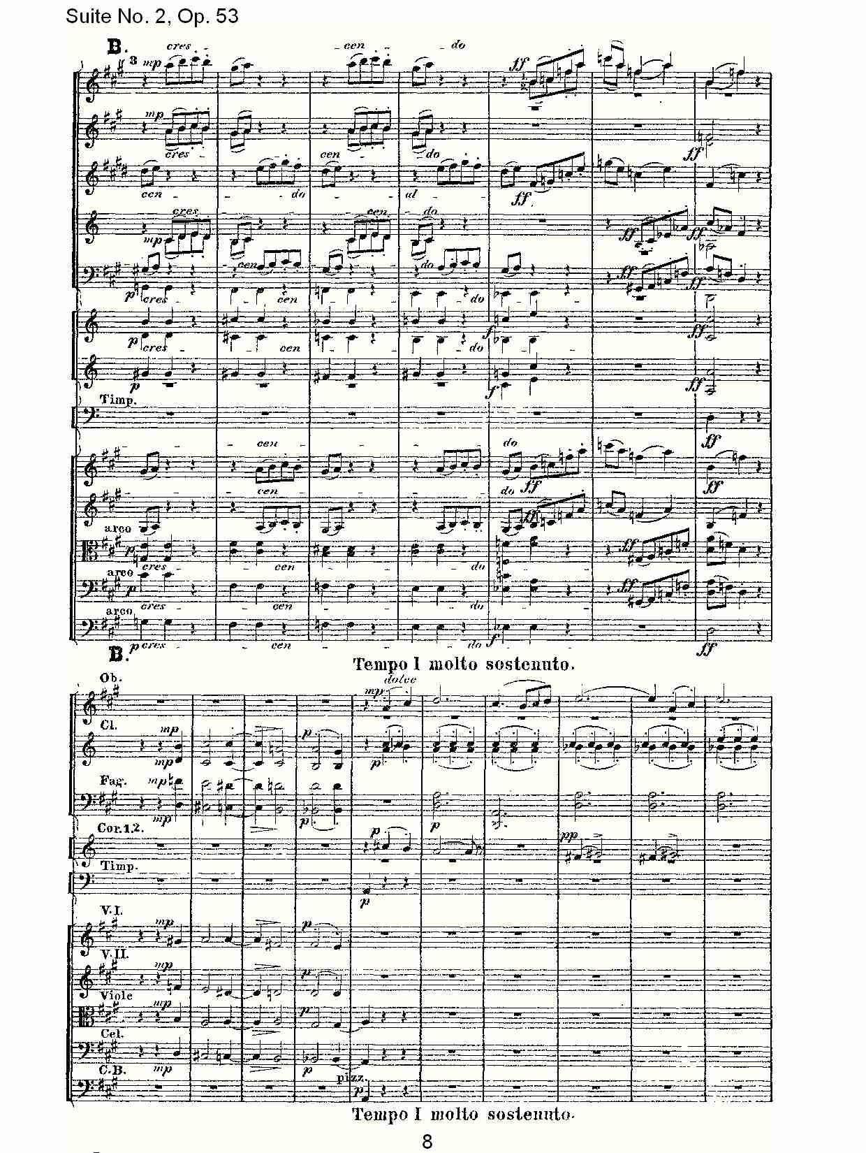 Suite No. 2, Op.53  第二套曲,Op.53第二乐章（二）总谱（图3）