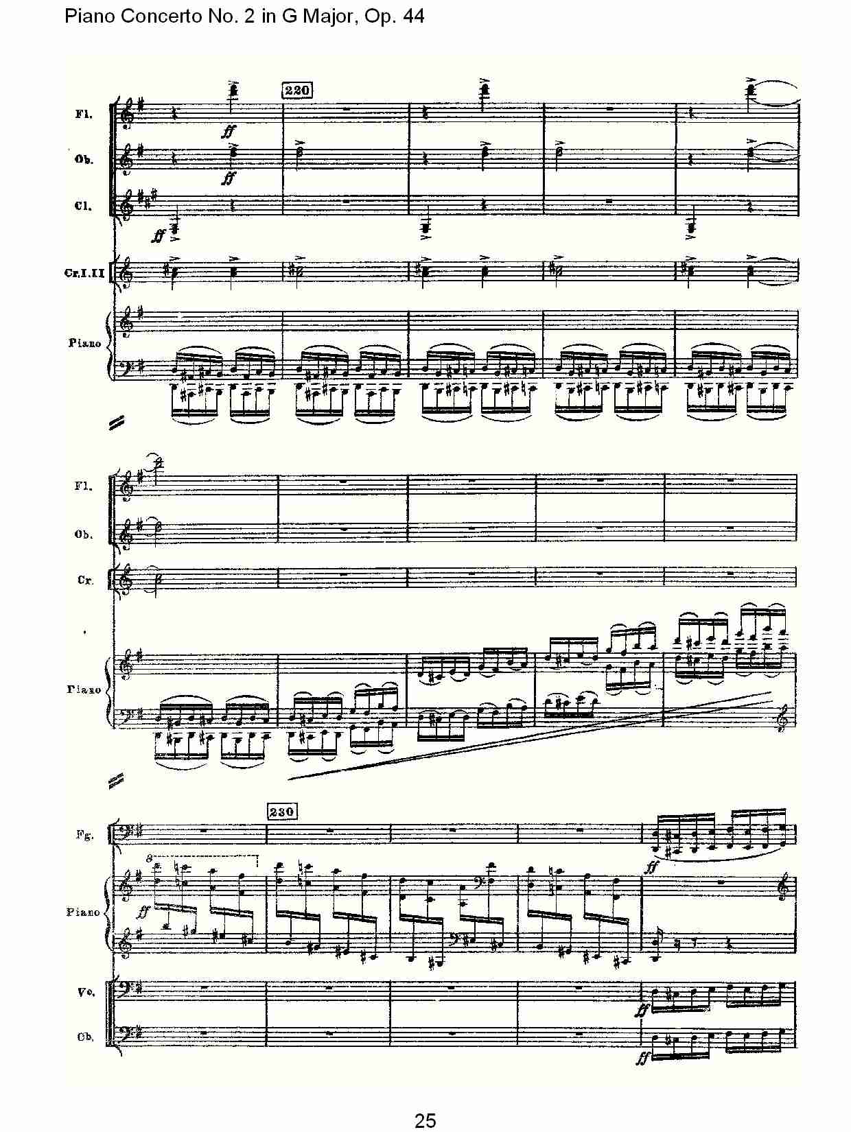 G大调第二钢琴协奏曲, Op.44第三乐章（五）总谱（图5）