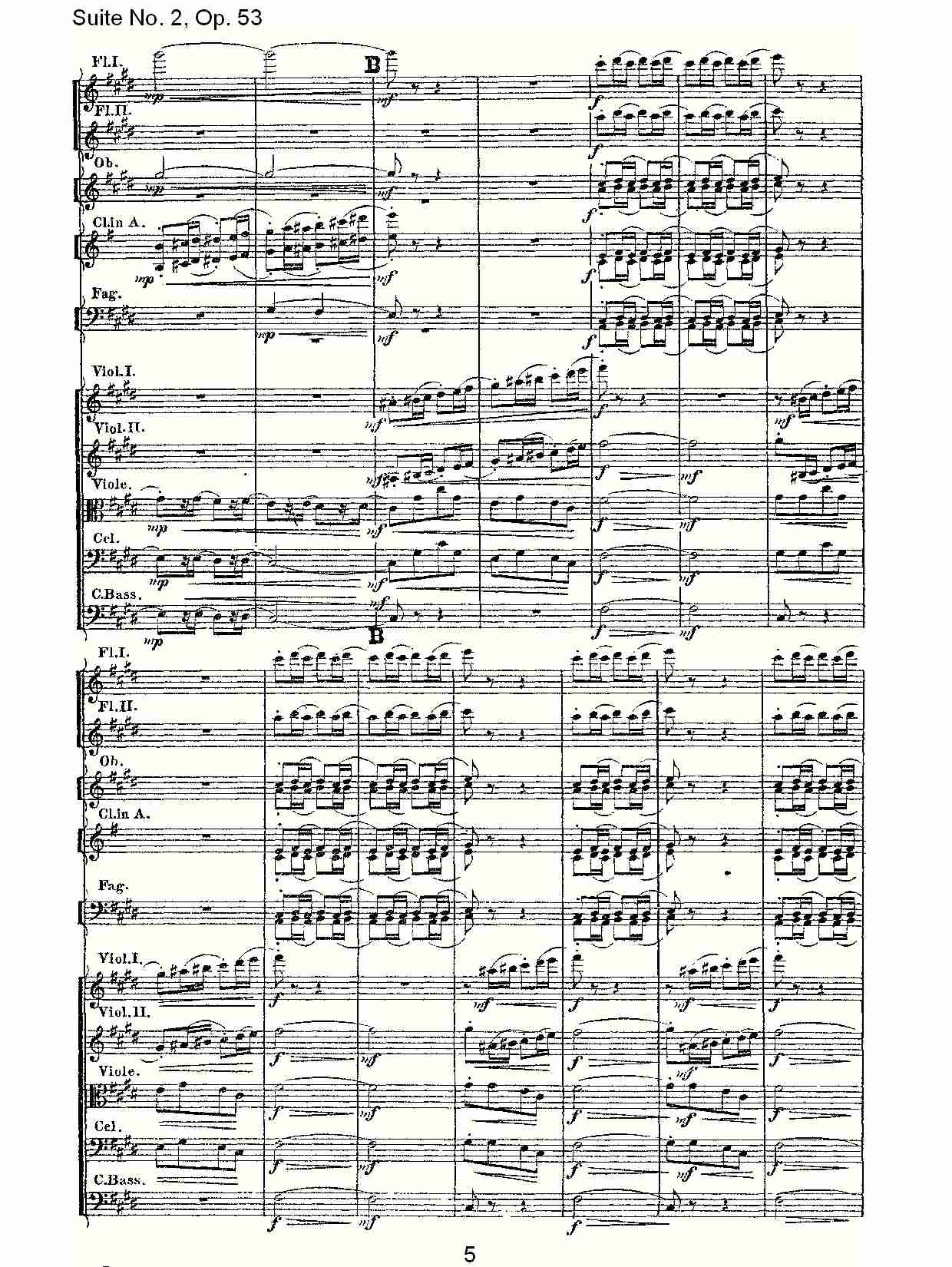 Suite No. 2, Op.53  第二套曲,Op.53第三乐章（一）总谱（图5）