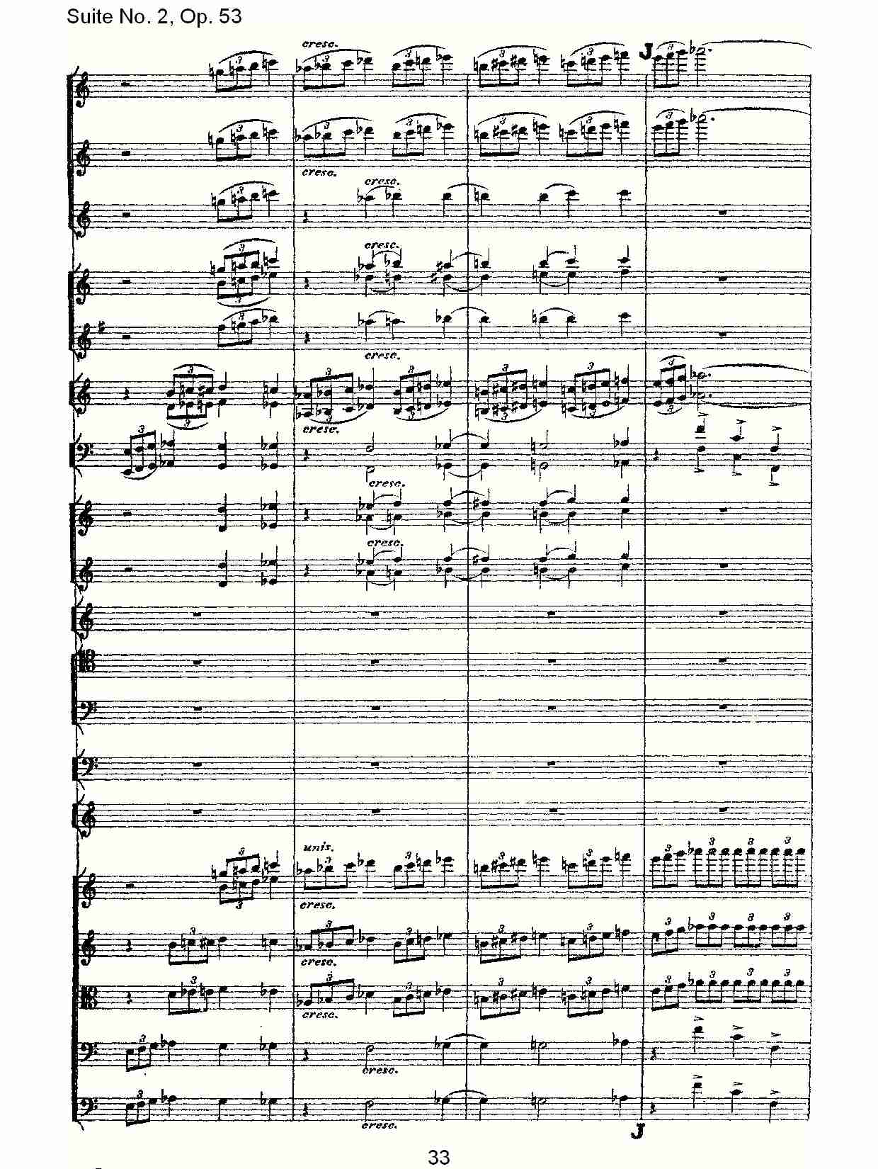 Suite No. 2, Op.53  第二套曲,Op.53第一乐章（七）总谱（图3）