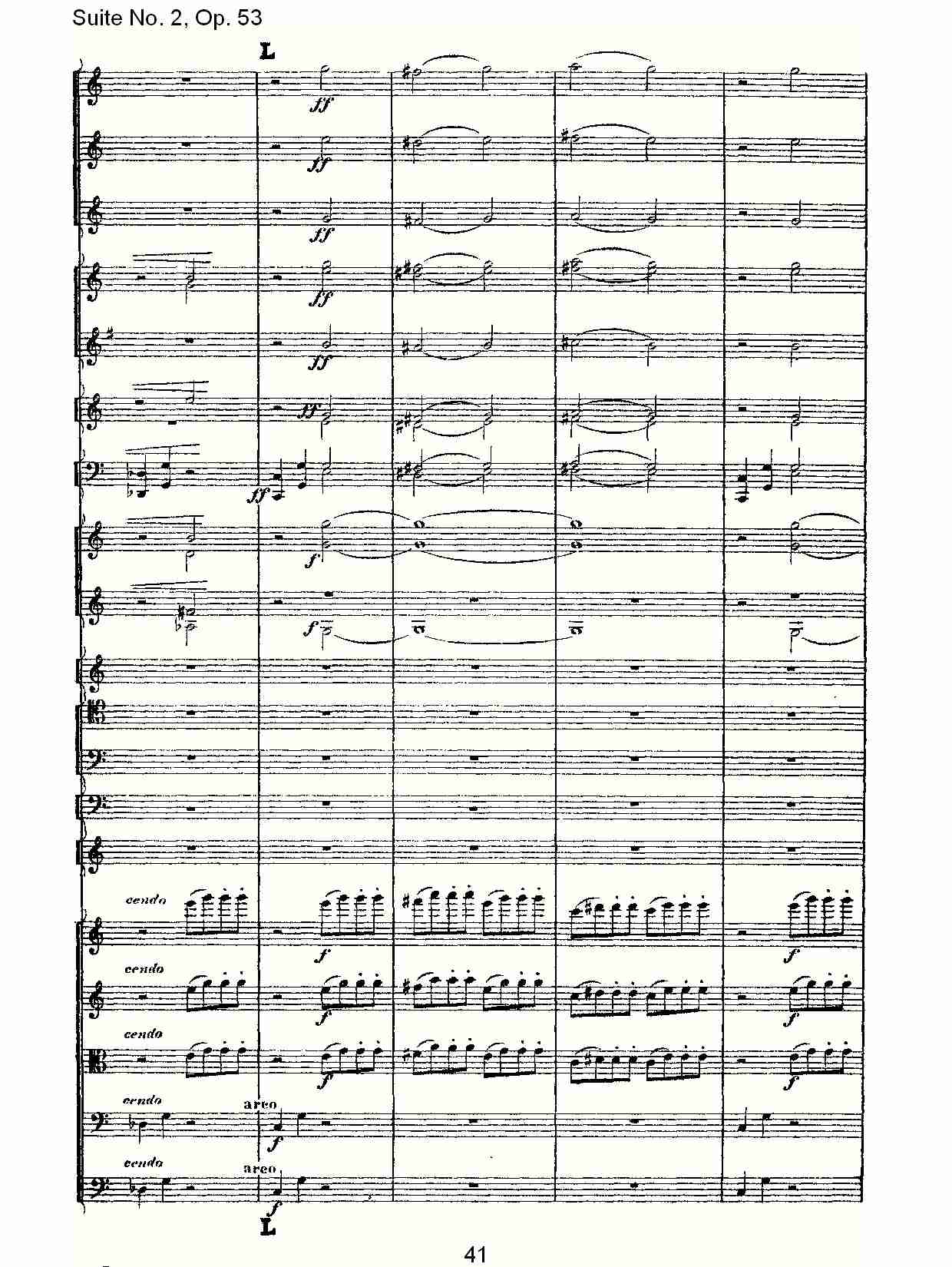 Suite No. 2, Op.53  第二套曲,Op.53第一乐章（九）总谱（图1）
