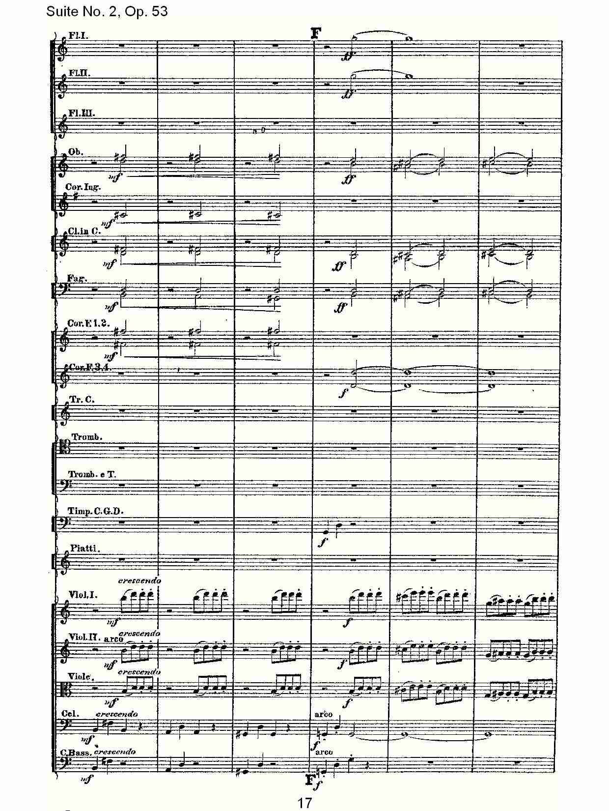 Suite No. 2, Op.53  第二套曲,Op.53第一乐章（四）总谱（图2）