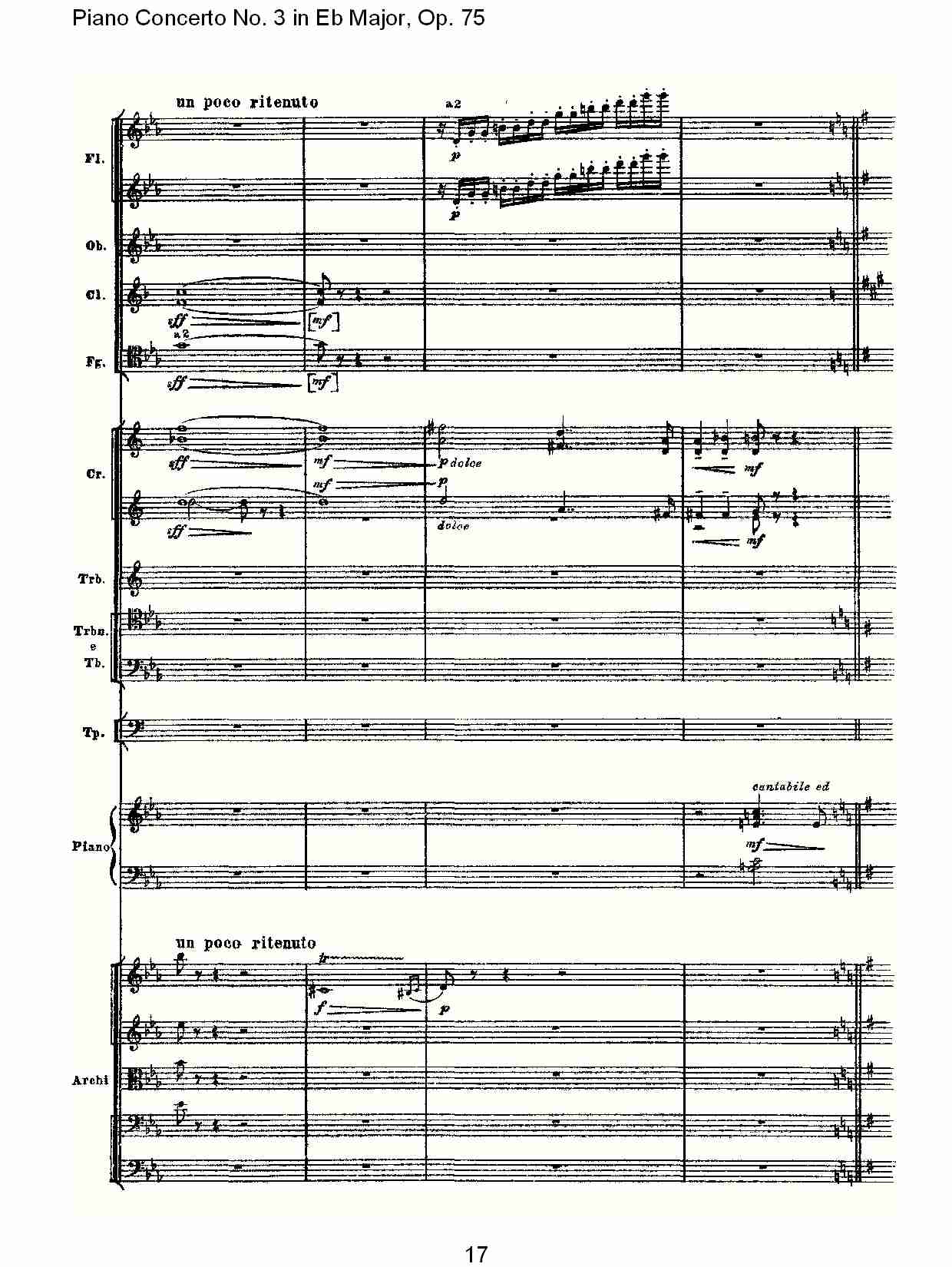 Eb大调第三钢琴协奏曲, Op.75第一部（四）总谱（图2）