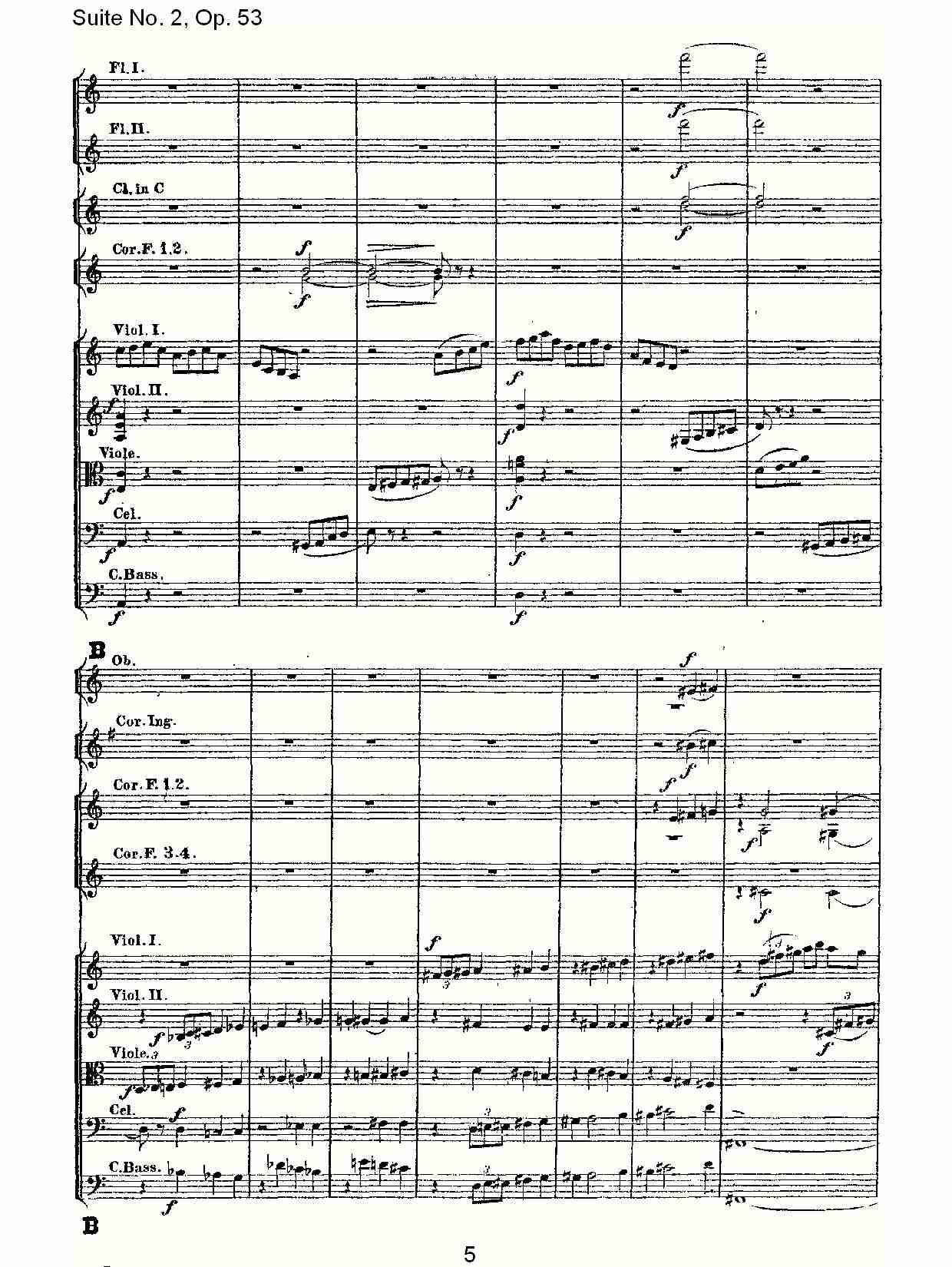 Suite No. 2, Op.53  第二套曲,Op.53第一乐章（一）总谱（图4）