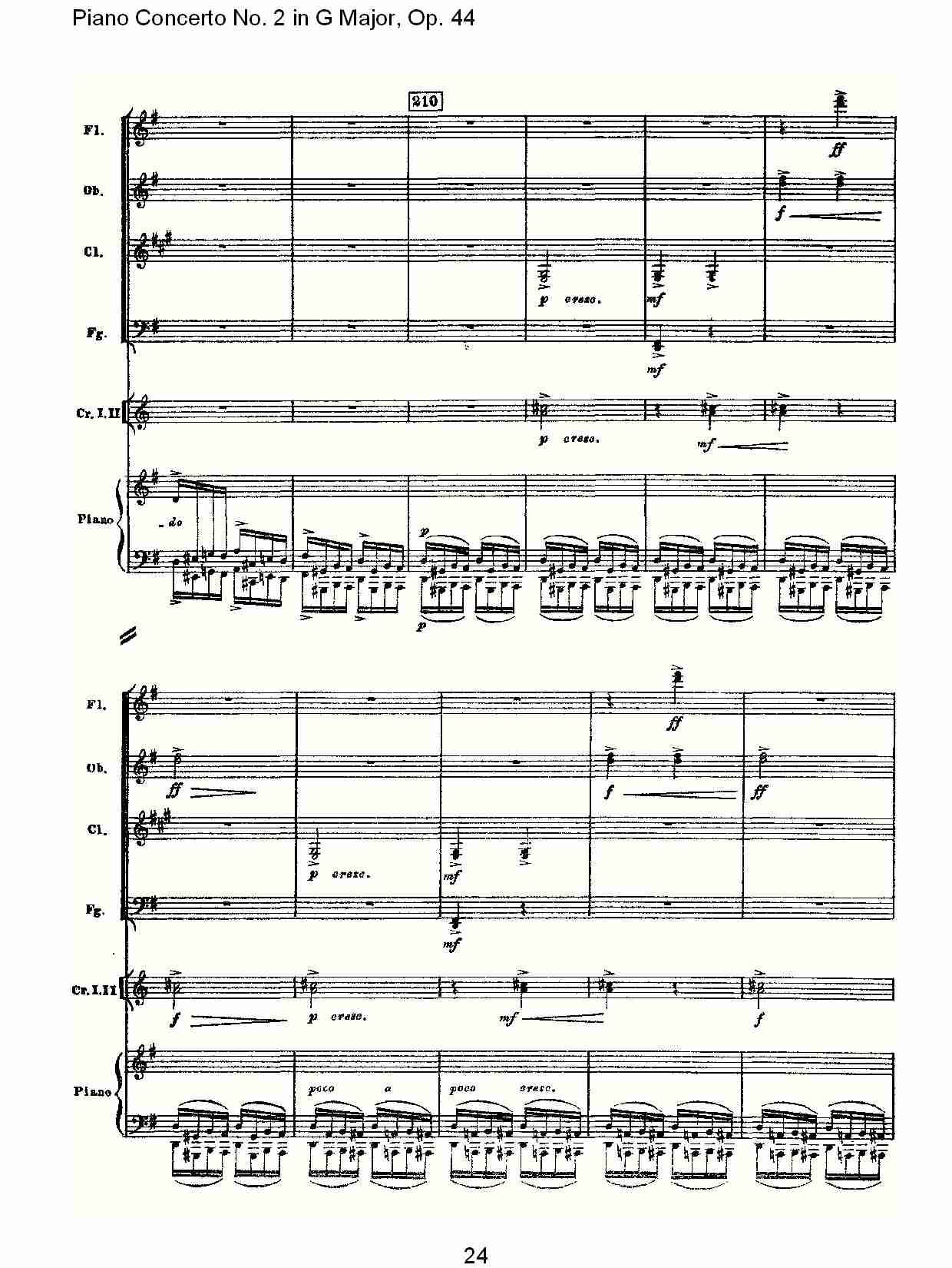 G大调第二钢琴协奏曲, Op.44第三乐章（五）总谱（图4）