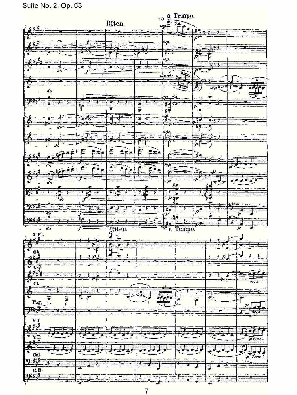 Suite No. 2, Op.53  第二套曲,Op.53第二乐章（二）总谱（图2）