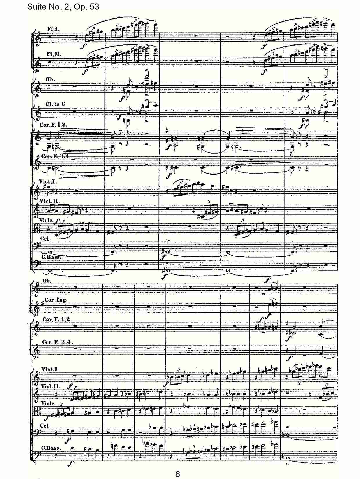 Suite No. 2, Op.53  第二套曲,Op.53第一乐章（二）总谱（图1）