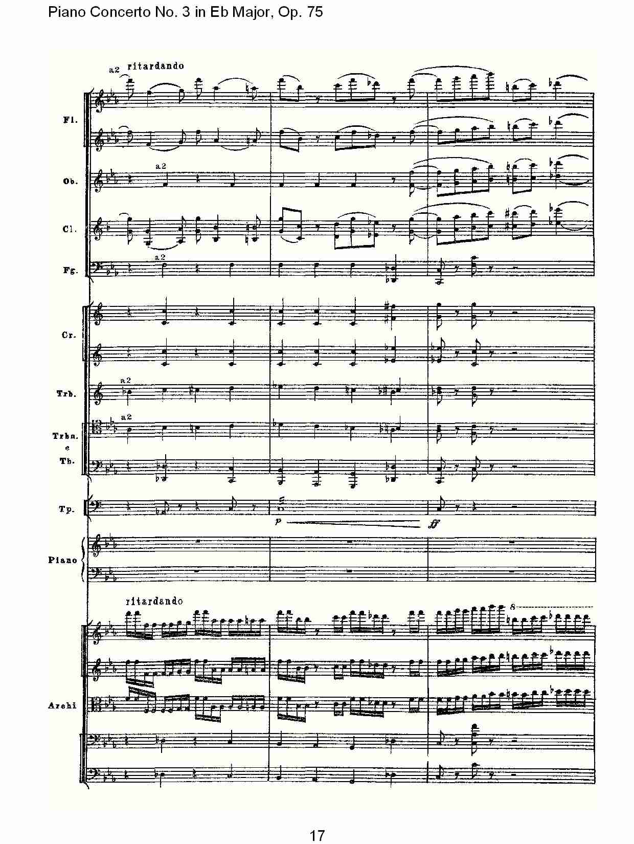 Eb大调第三钢琴协奏曲, Op.75第二部（四）总谱（图2）