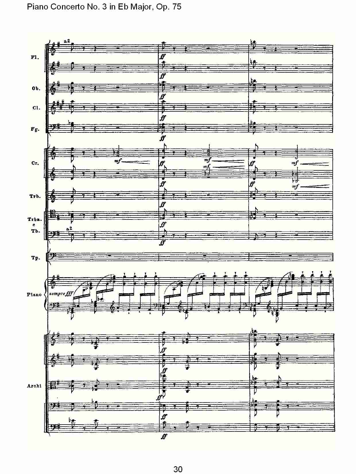 Eb大调第三钢琴协奏曲, Op.75第一部（六）总谱（图5）