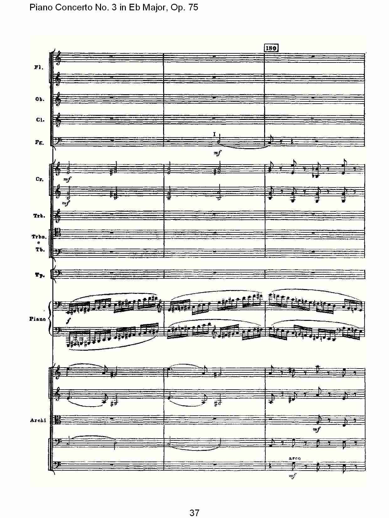 Eb大调第三钢琴协奏曲, Op.75第一部（八）总谱（图2）
