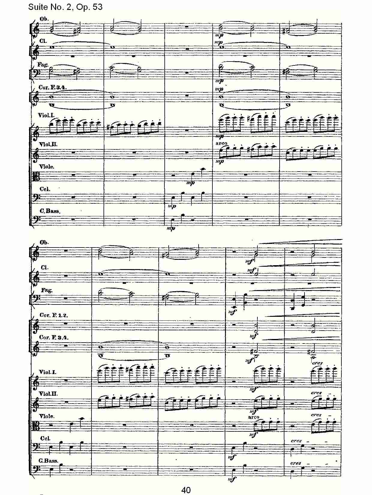 Suite No. 2, Op.53  第二套曲,Op.53第一乐章（八）总谱（图5）