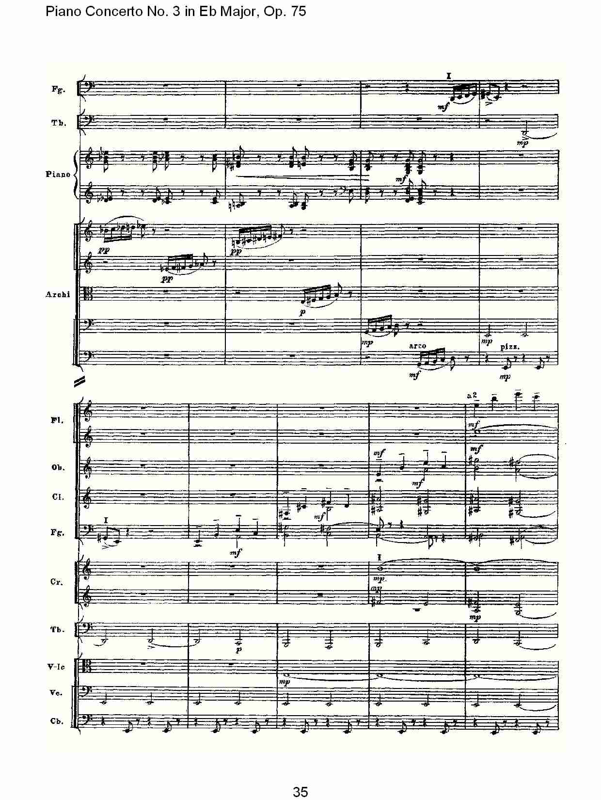 Eb大调第三钢琴协奏曲, Op.75第一部（七）总谱（图5）