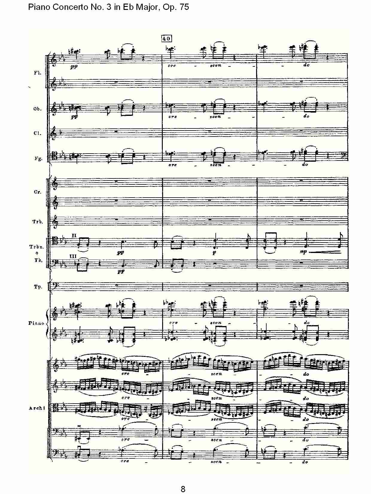 Eb大调第三钢琴协奏曲, Op.75第一部（二）总谱（图3）