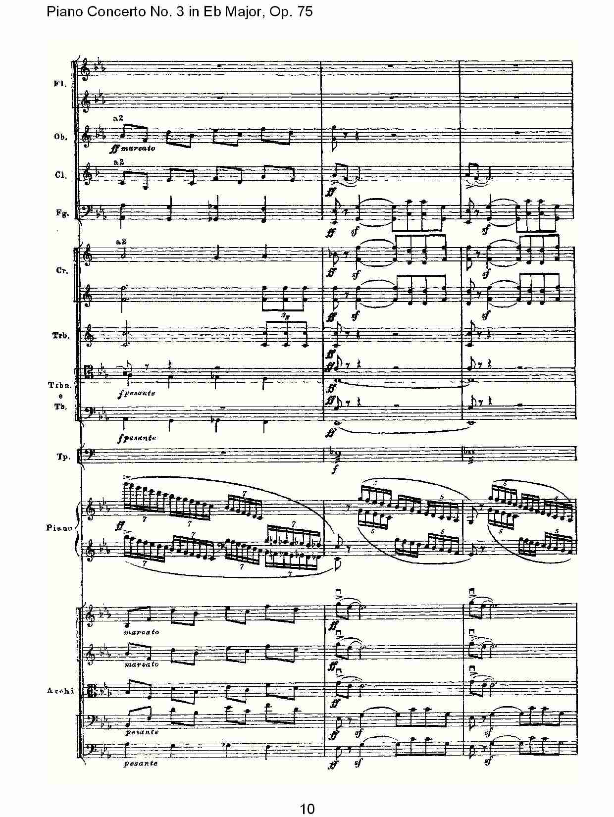 Eb大调第三钢琴协奏曲, Op.75第一部（二）总谱（图5）
